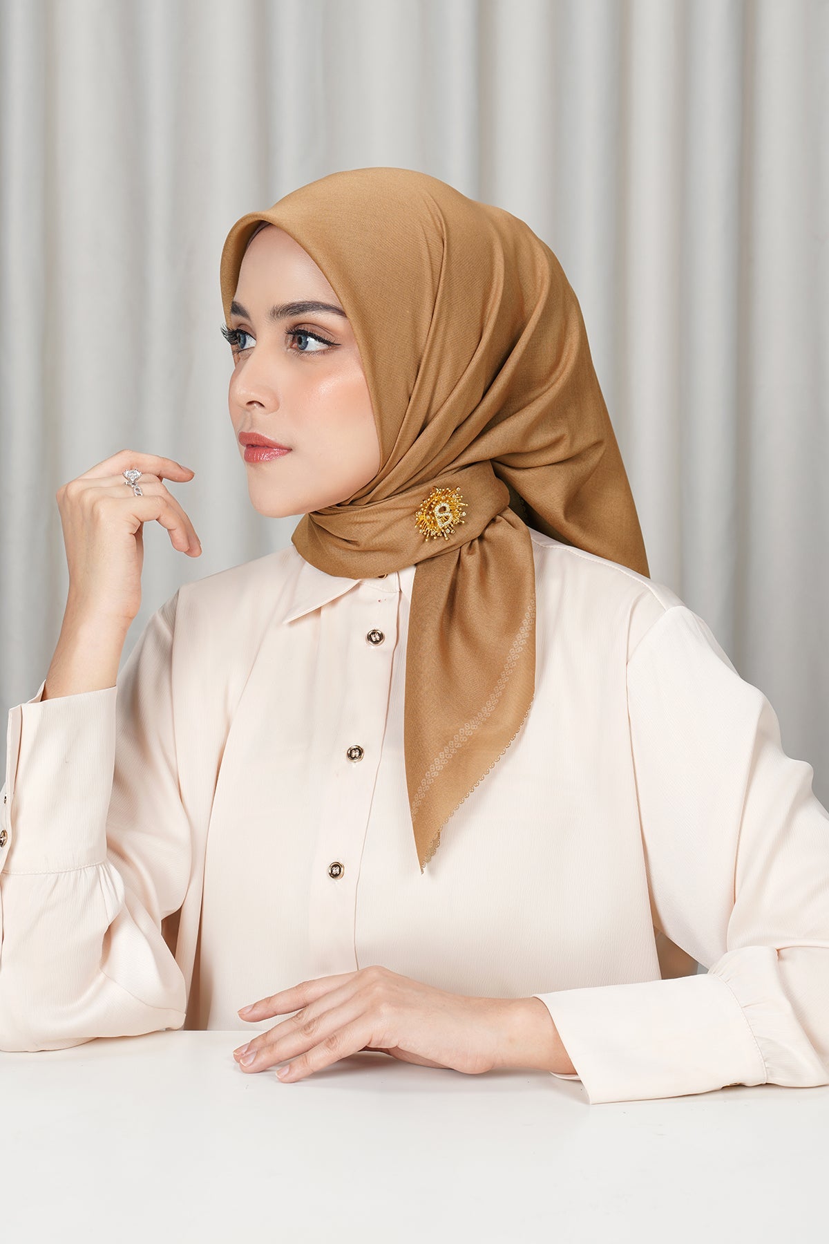 Today's Scarf - Almond