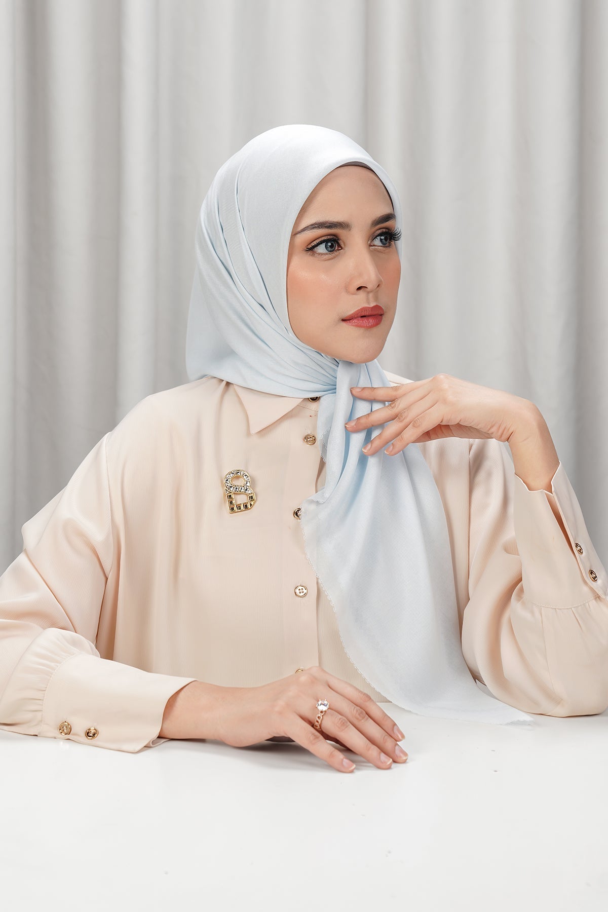 Today's Scarf - Bright White