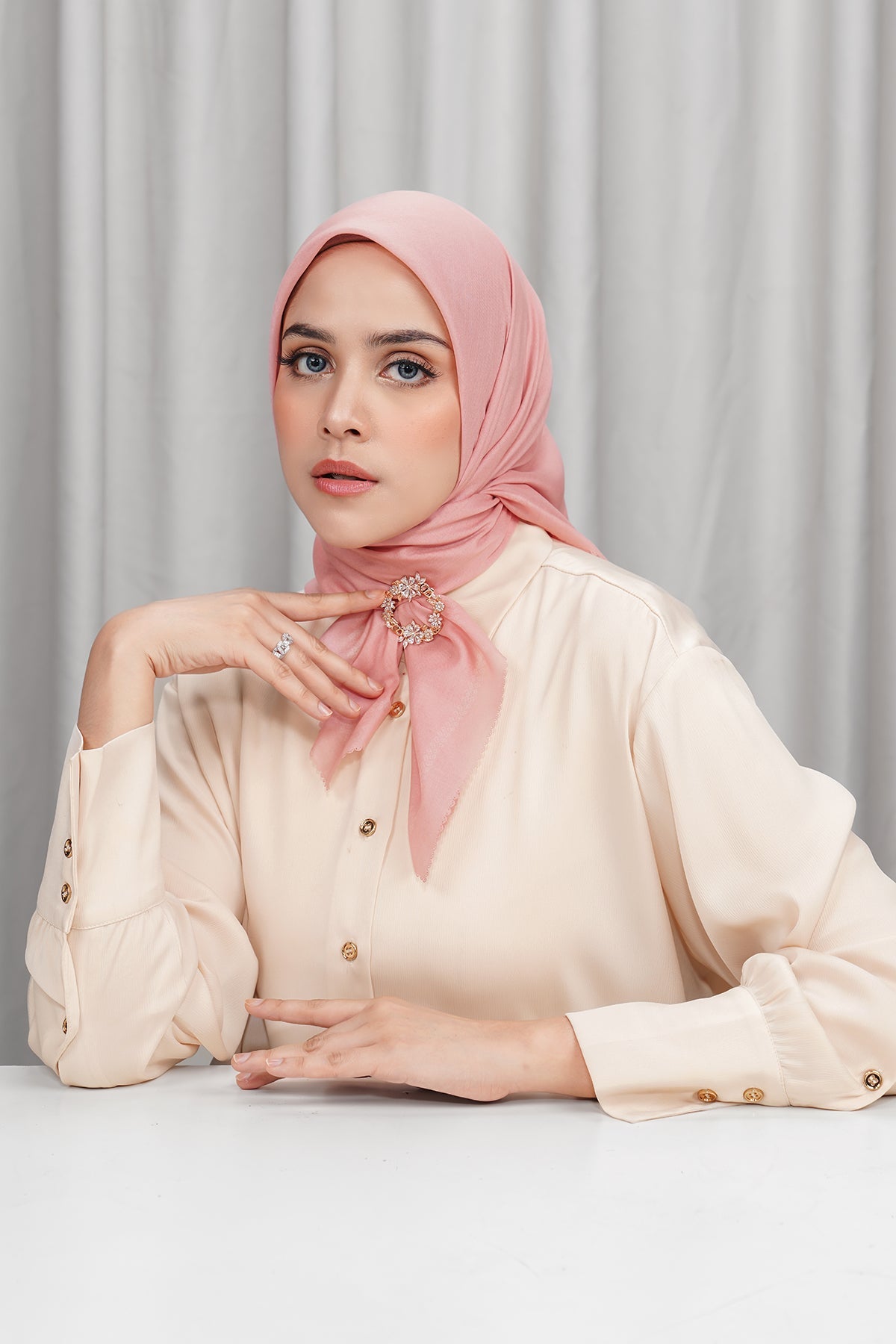 Today's Scarf - Mellow Rose