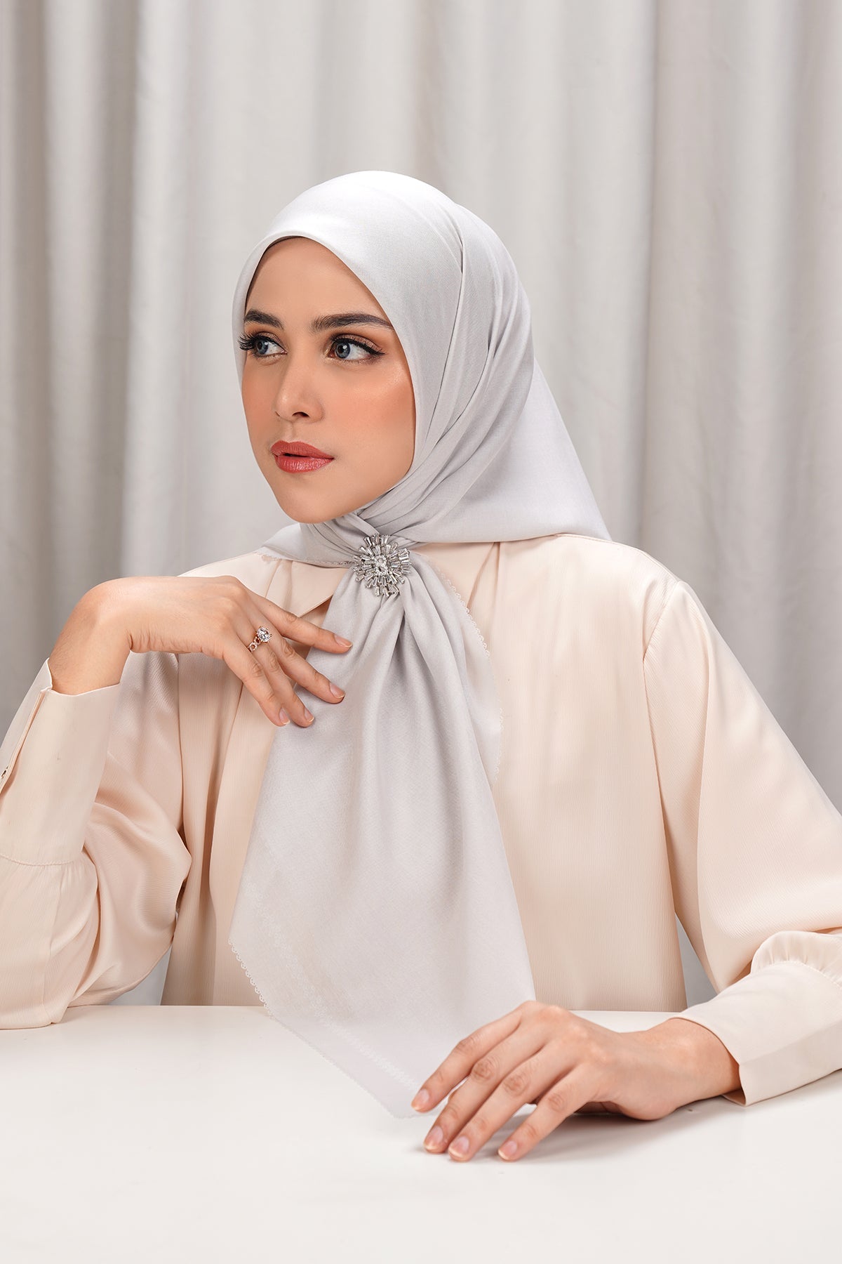 Today's Scarf - Whisper White