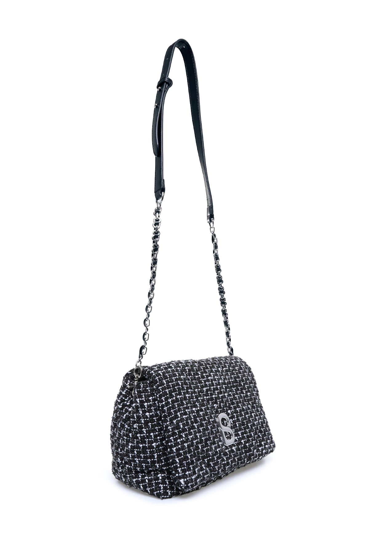 Tweed Zoey Bag - Early Black