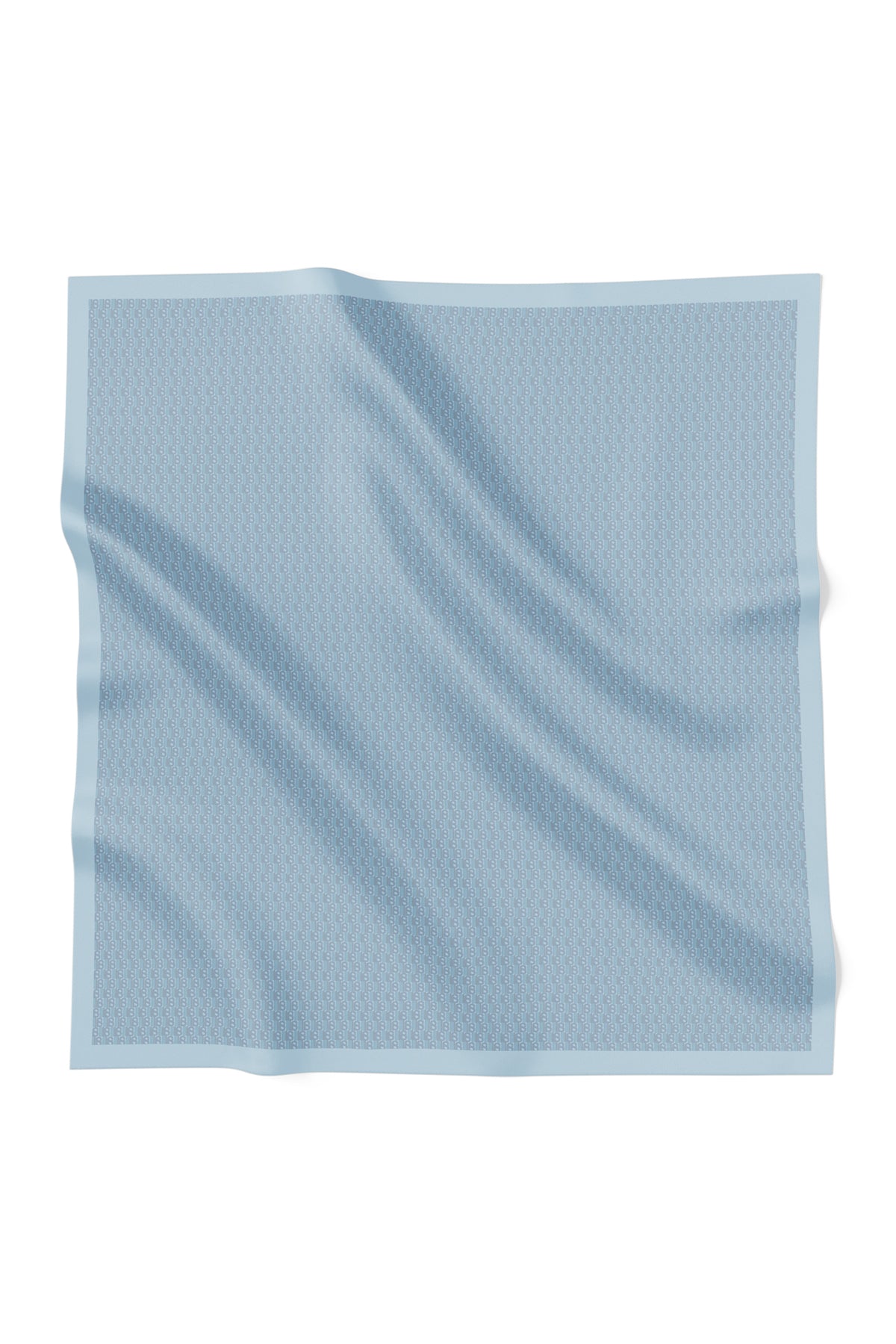 Leena Monogram Square - Faded Denim