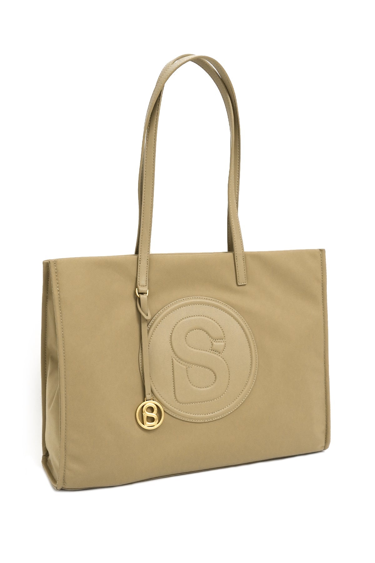 Aaliya Nylon Tote Bag - Tan