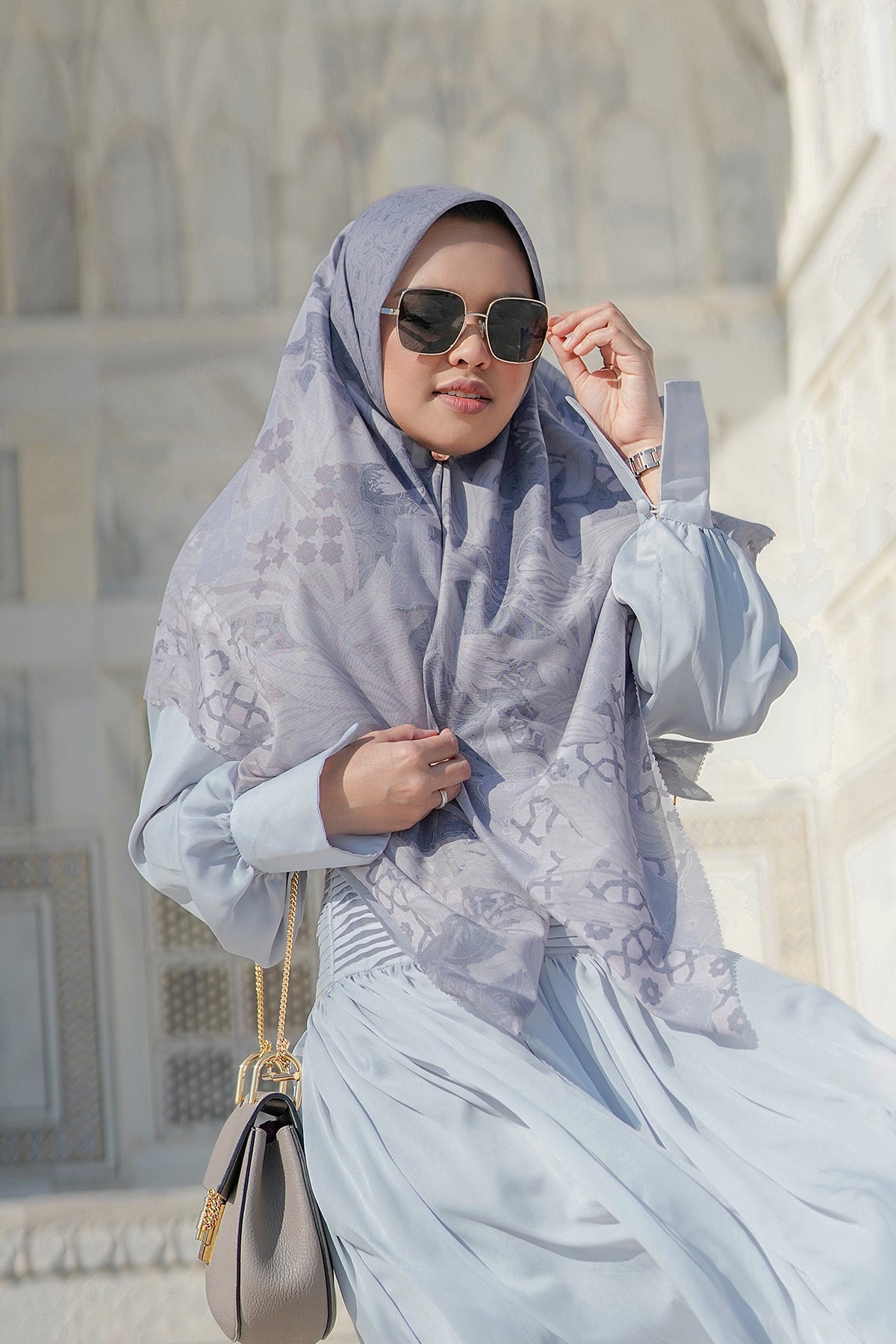 Maharani Voal Square XL - Grey