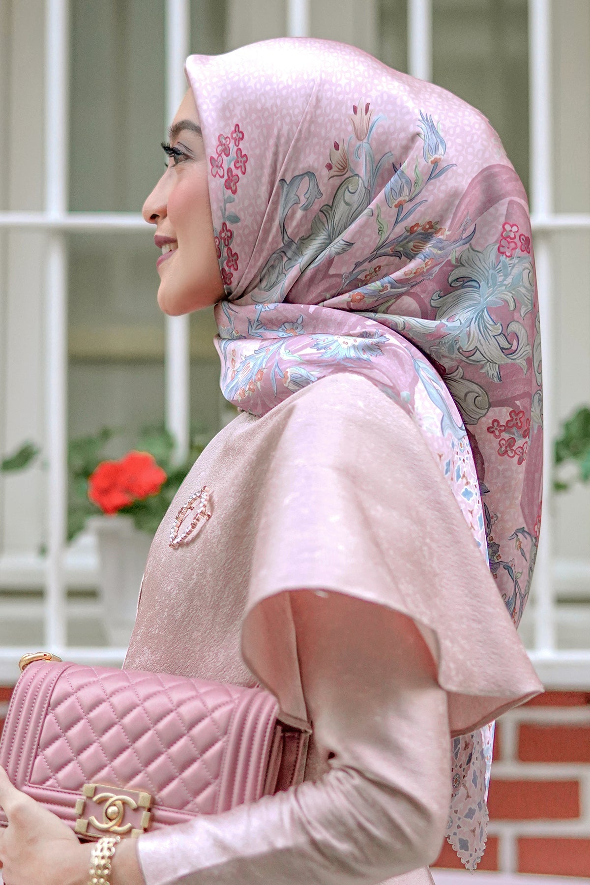The Topkapi Satin Square - Rosewater