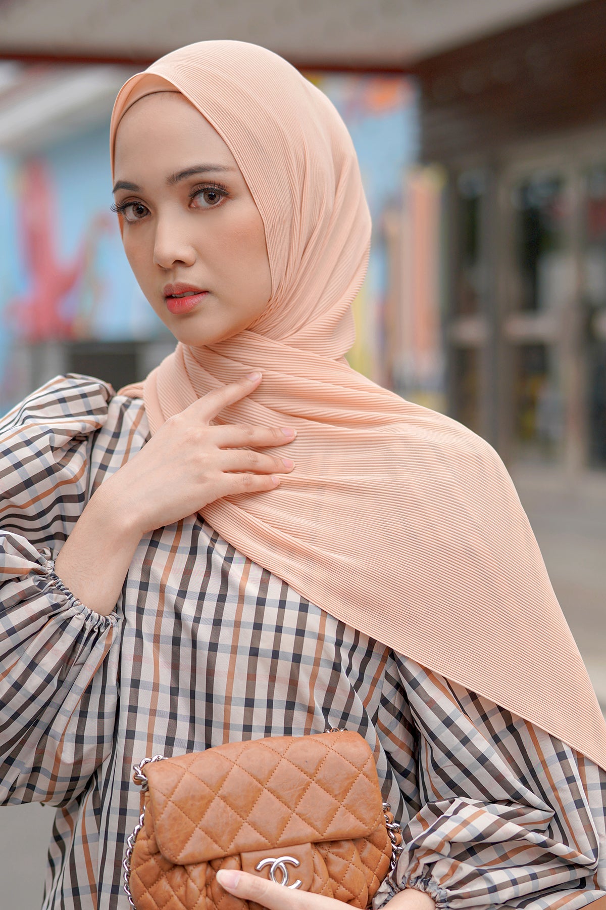 Everyday Pleated Shawl - Amberlight