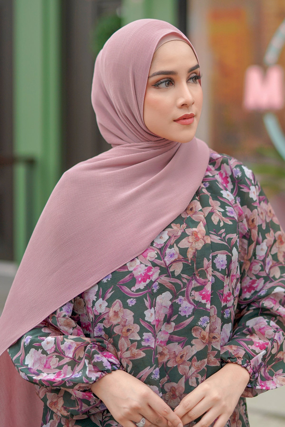 Everyday Pleated Shawl - Lilas