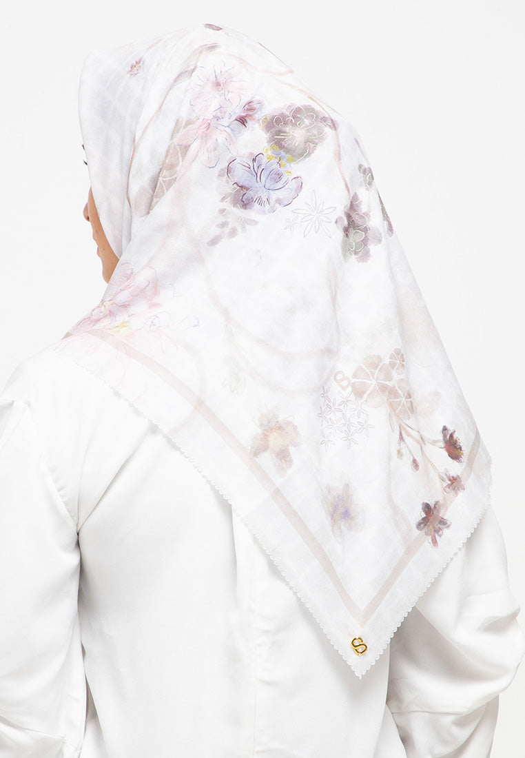 Sofya Voal Square - Cream