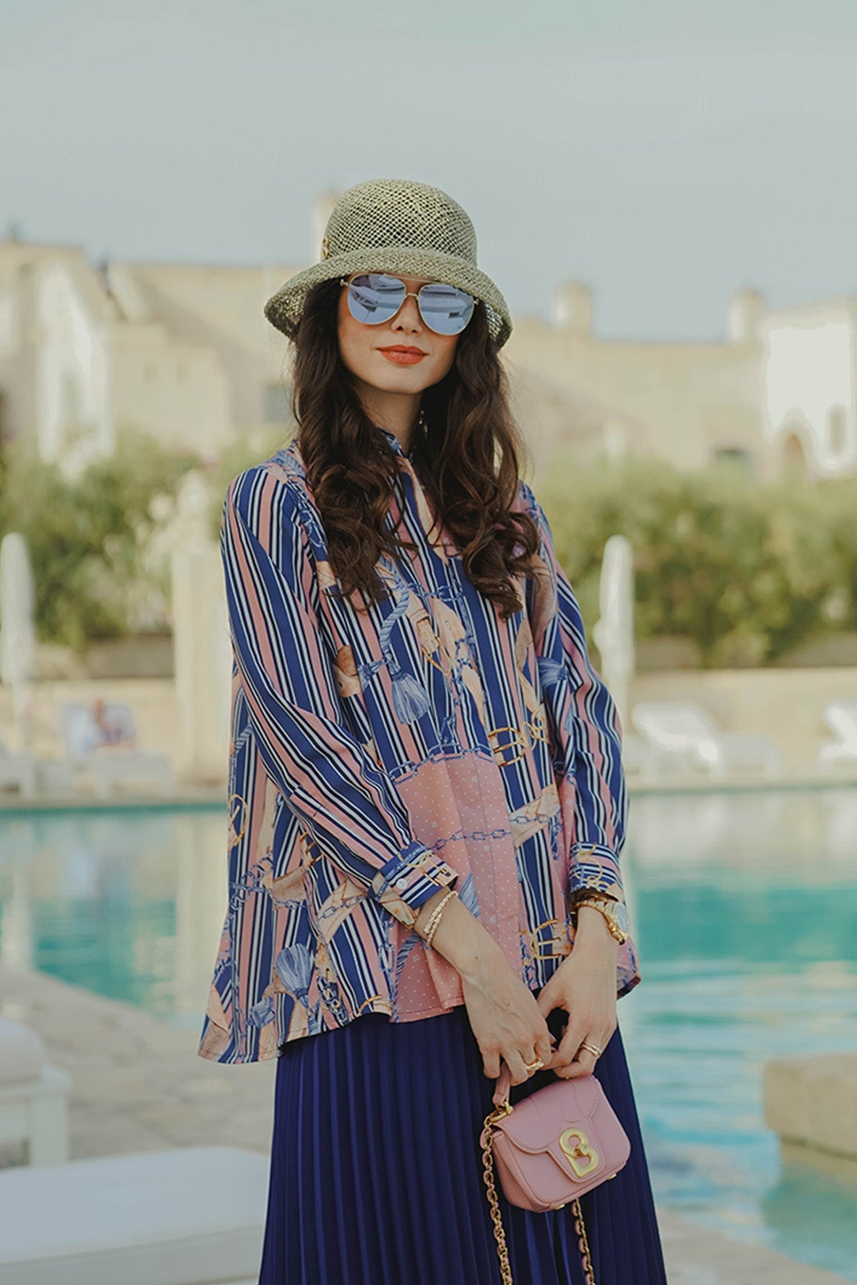 The Chain La Bella Cotton Shirt - Blue