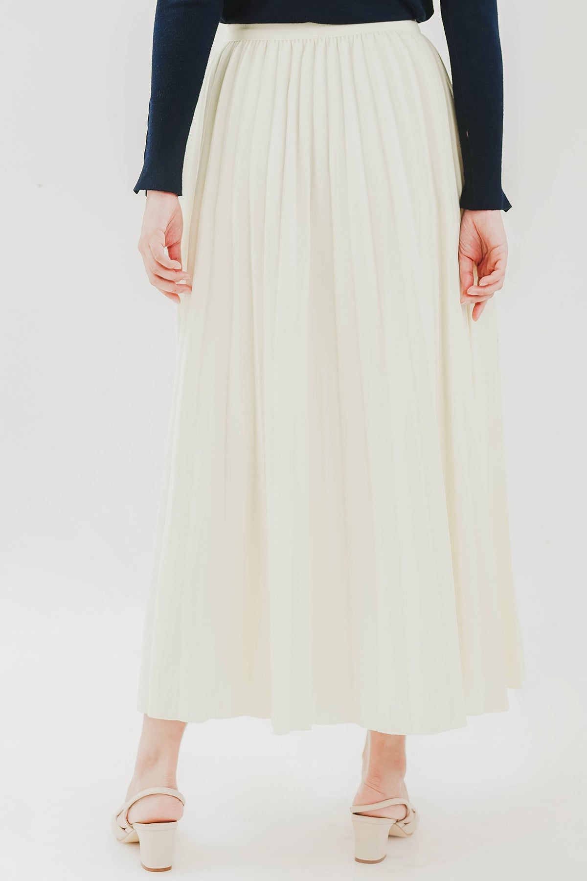 Dear Pleats Skirt - Cream