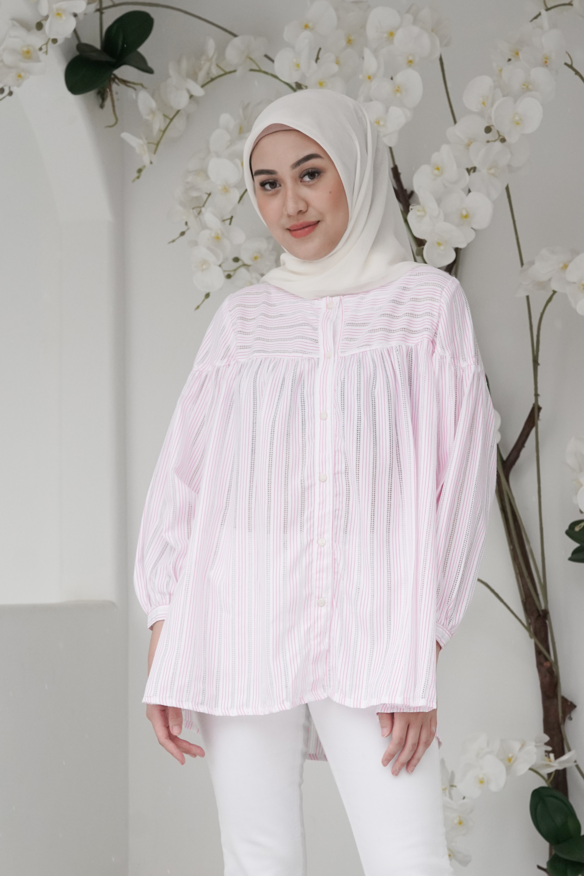 White-Pink Camilla Shirt