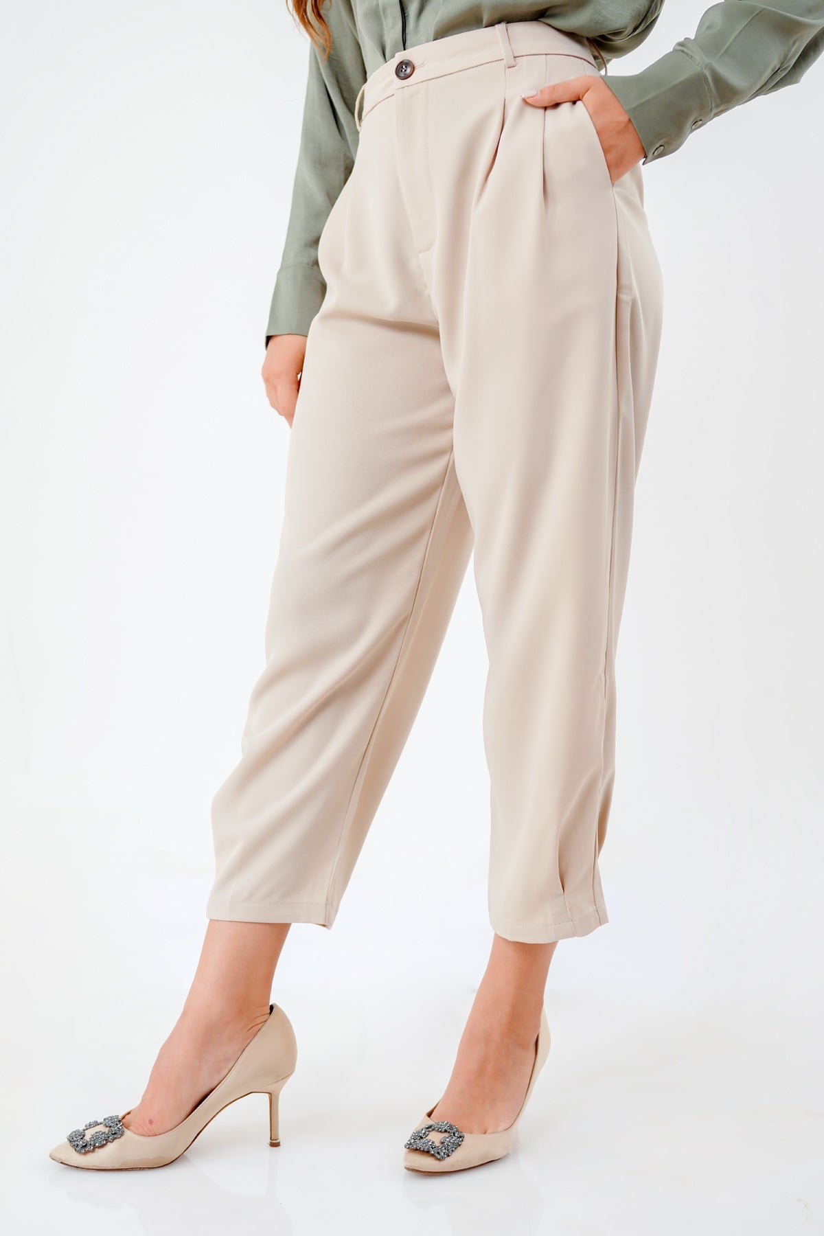 Yuna Pants - Light Beige