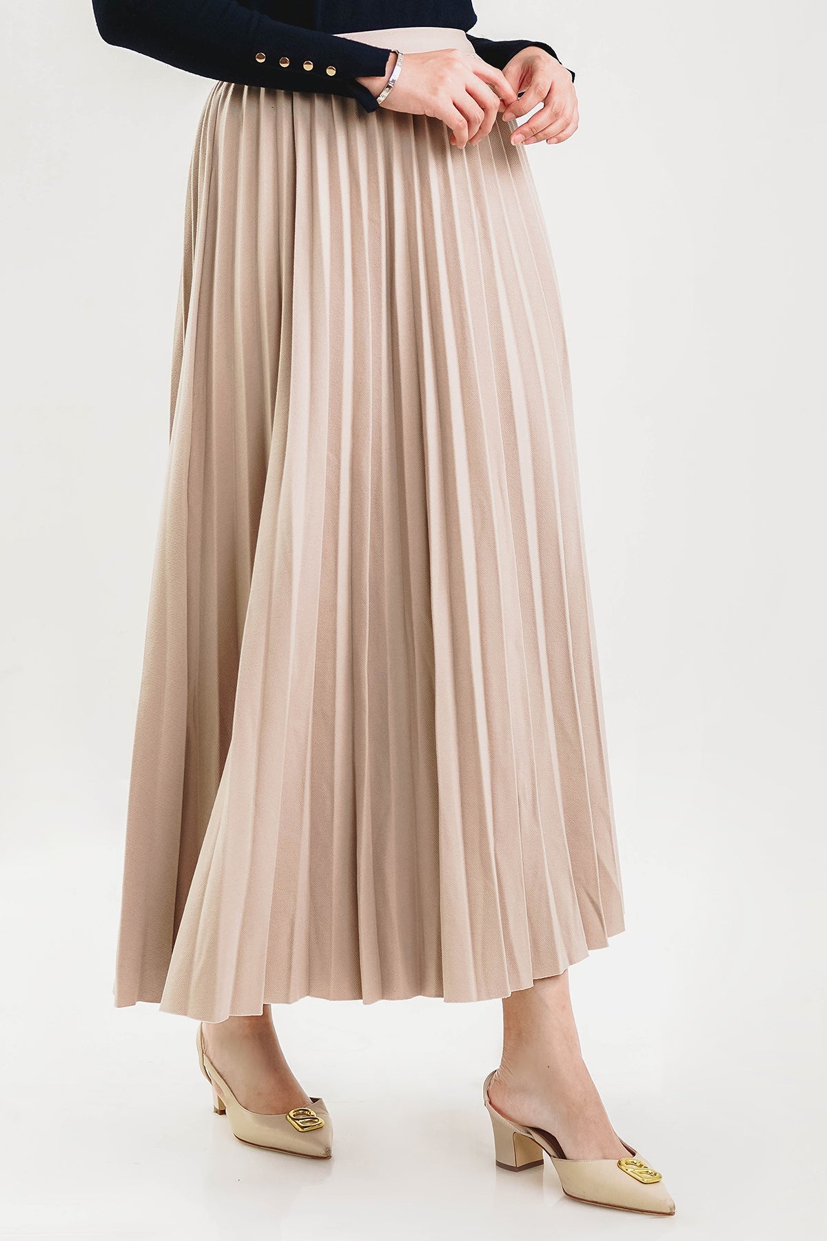Dear Pleats Skirt - Khaki