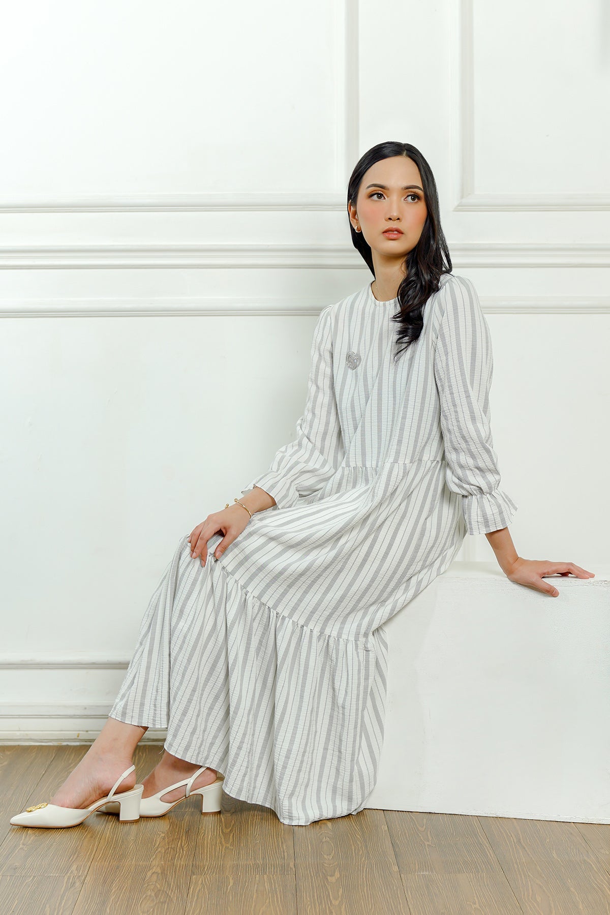 Salwa Dress - White