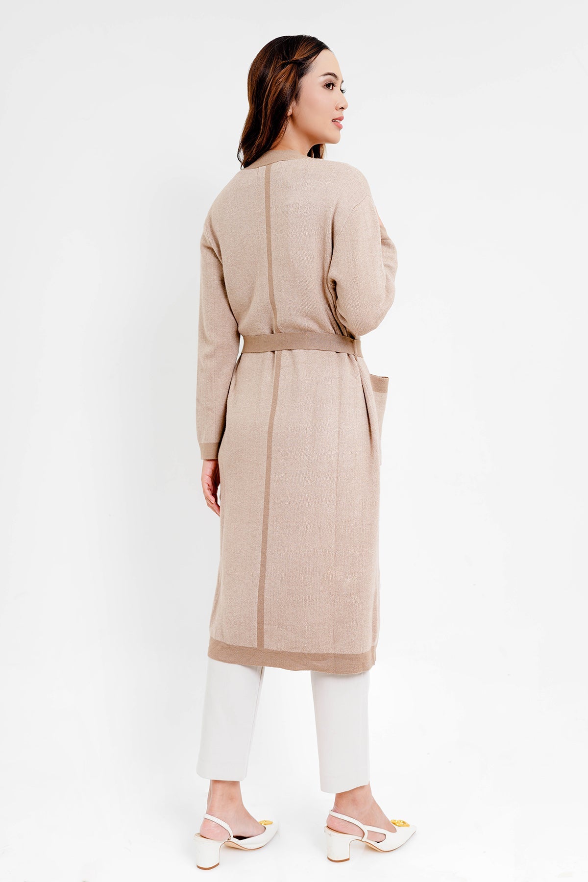 Sunday Long Cardigan - Taupe