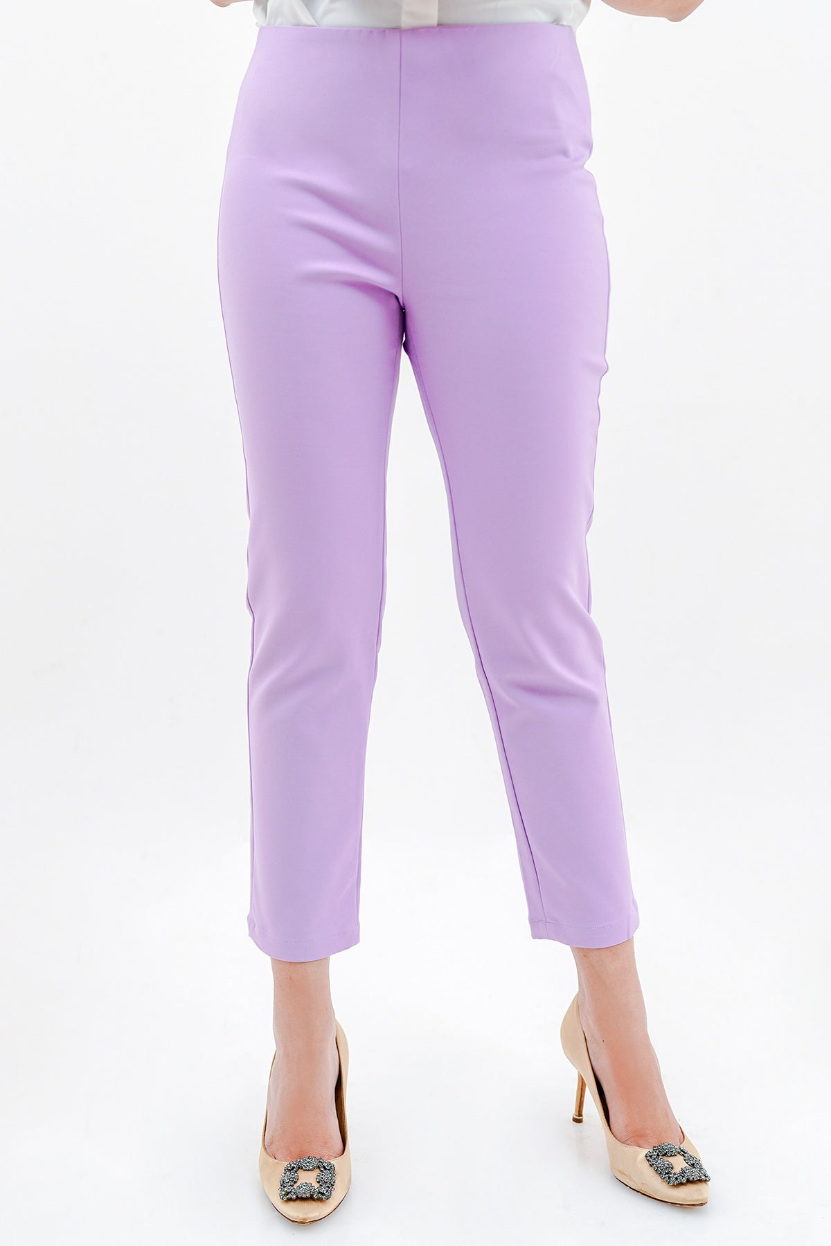 Basic Ankle Pants - Lilac