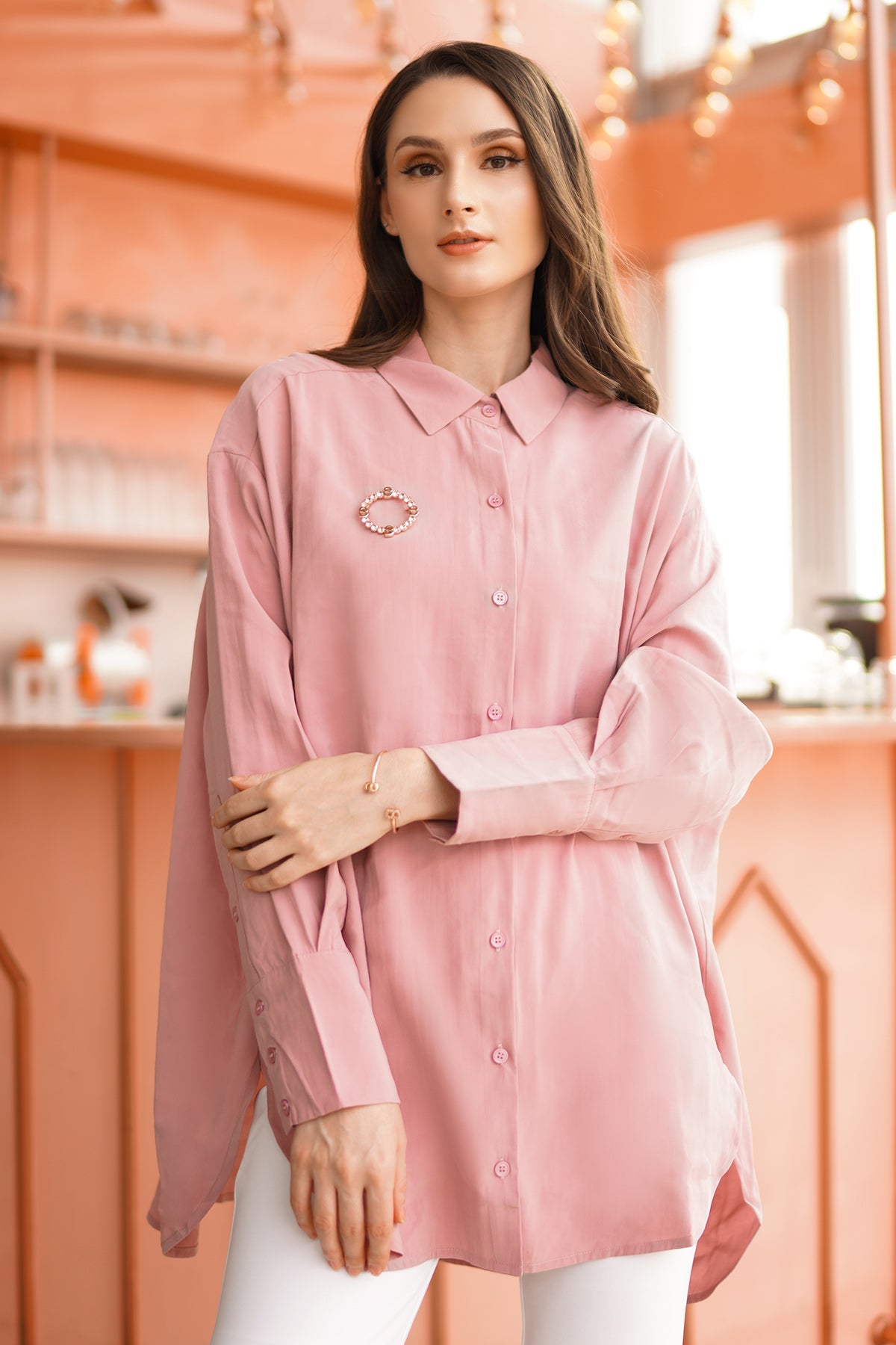 Amira Shirt - Ash Rose