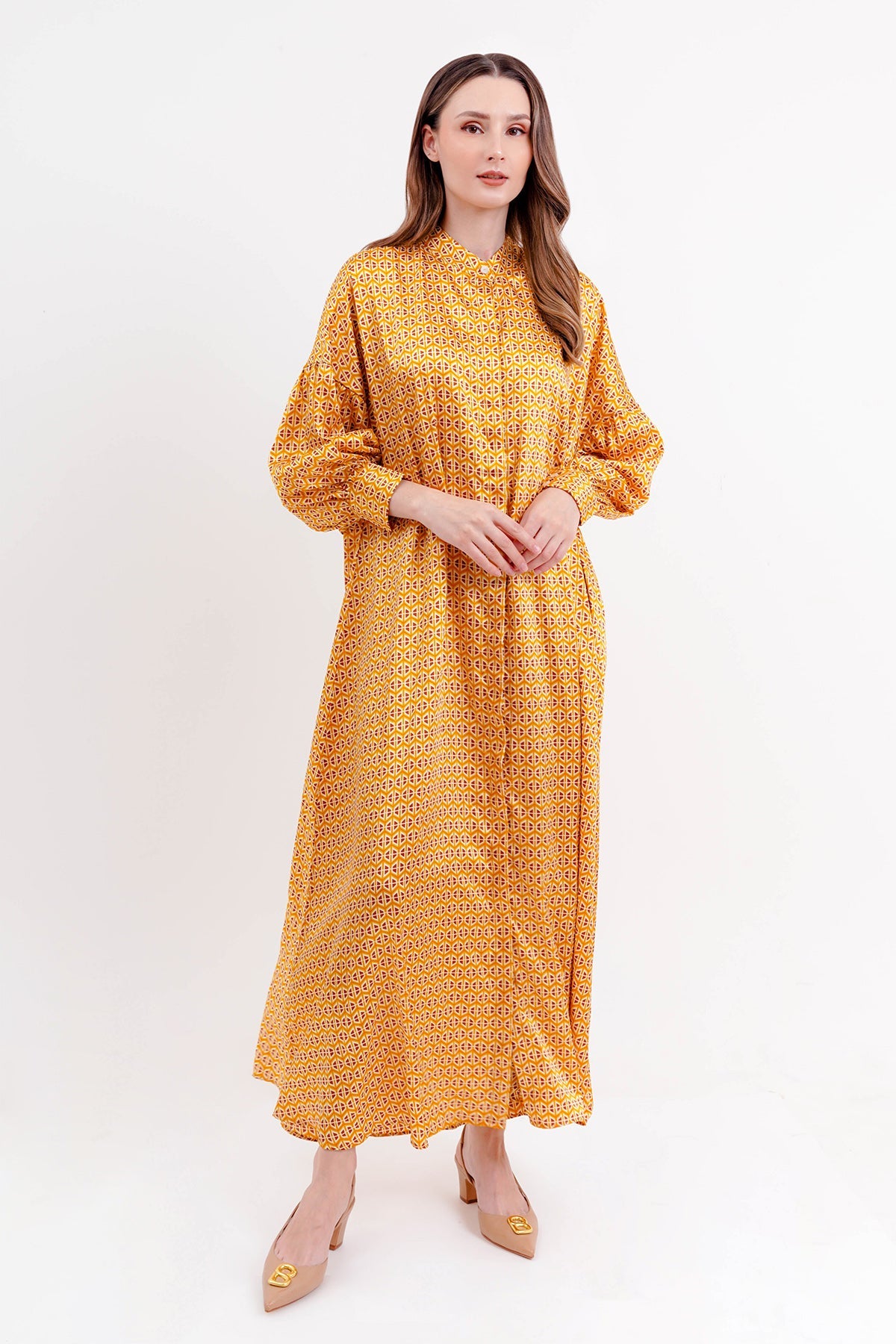 Giani Long Dress - Yellow