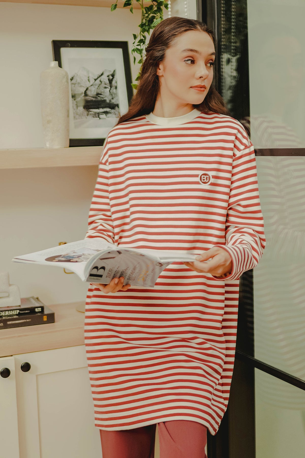 Lani T-Shirt - Red/White