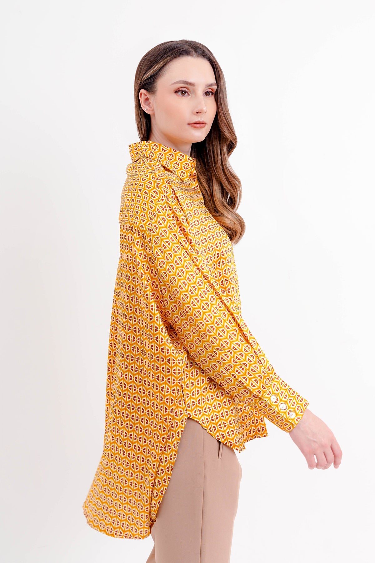 Giani Oversized Shirt - Yellow