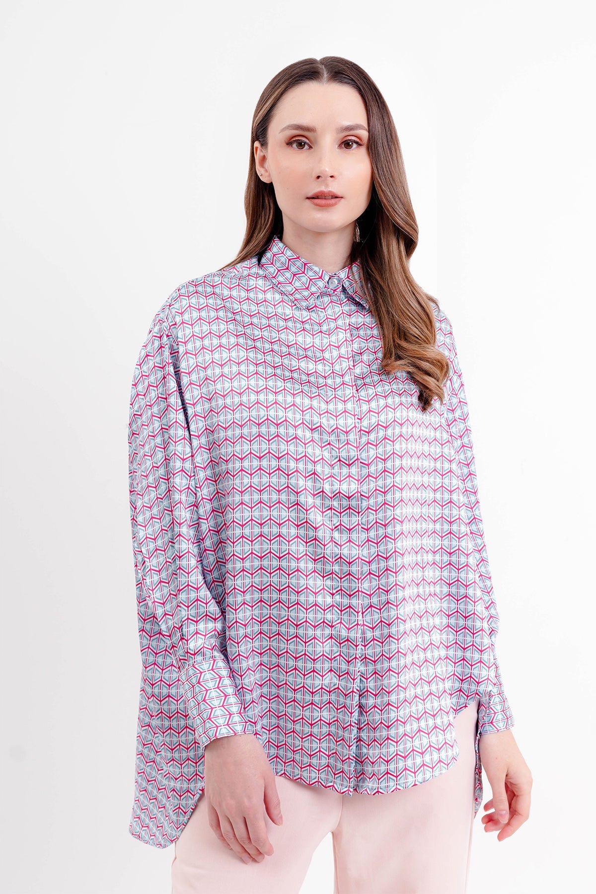 Giani Oversized Shirt - Blue