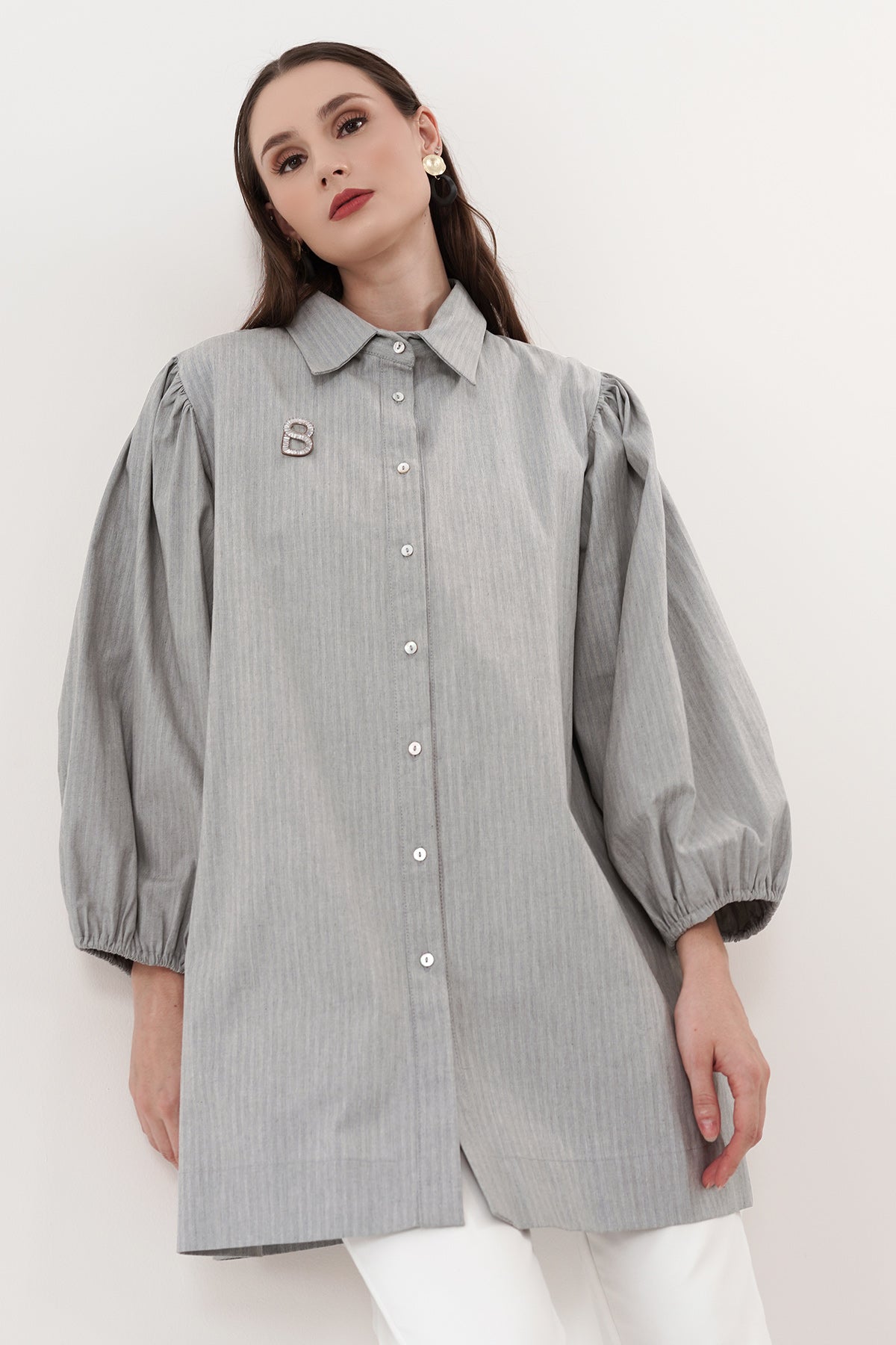 Ziza Shirt - Light Grey