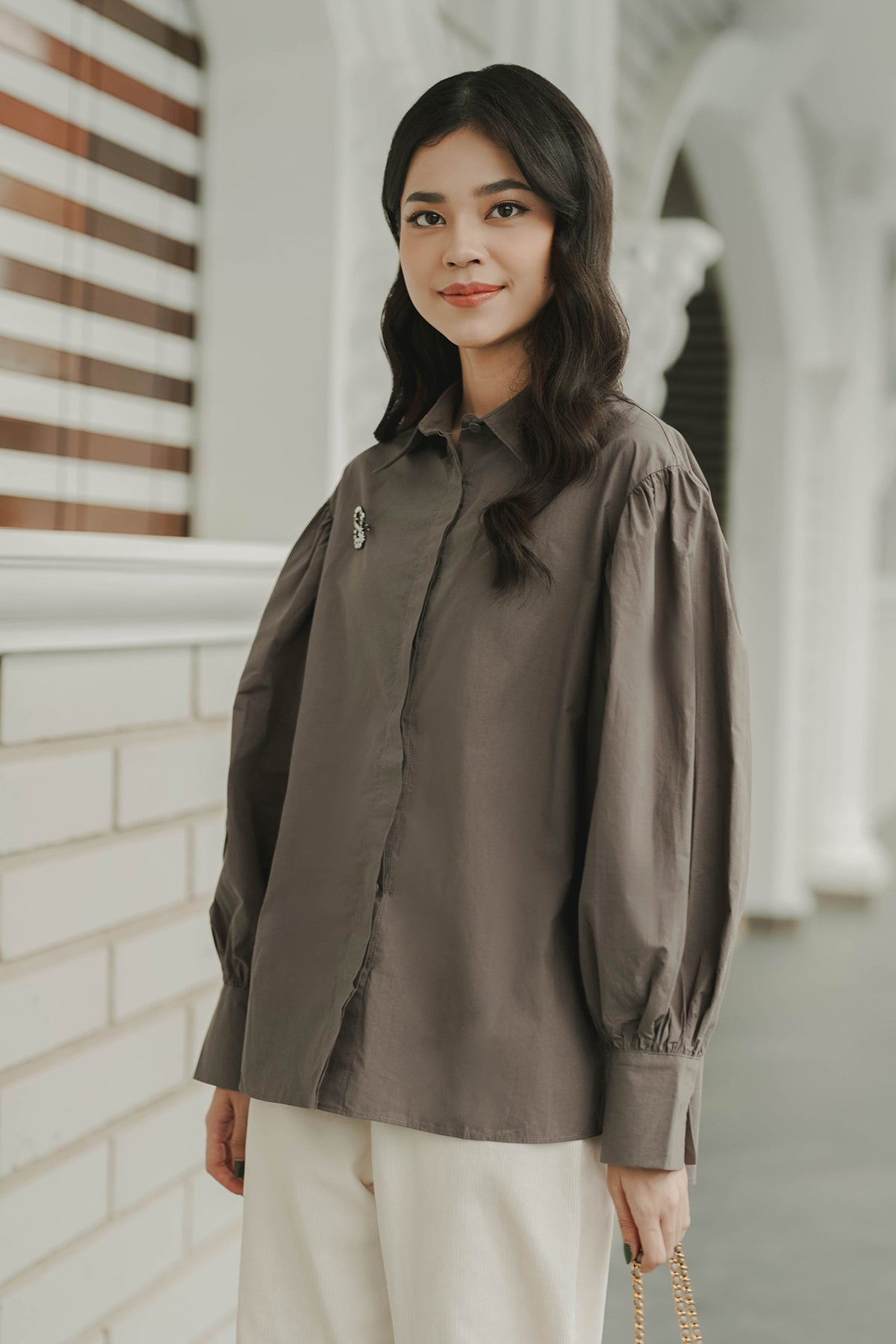 Briana Shirt - Grey