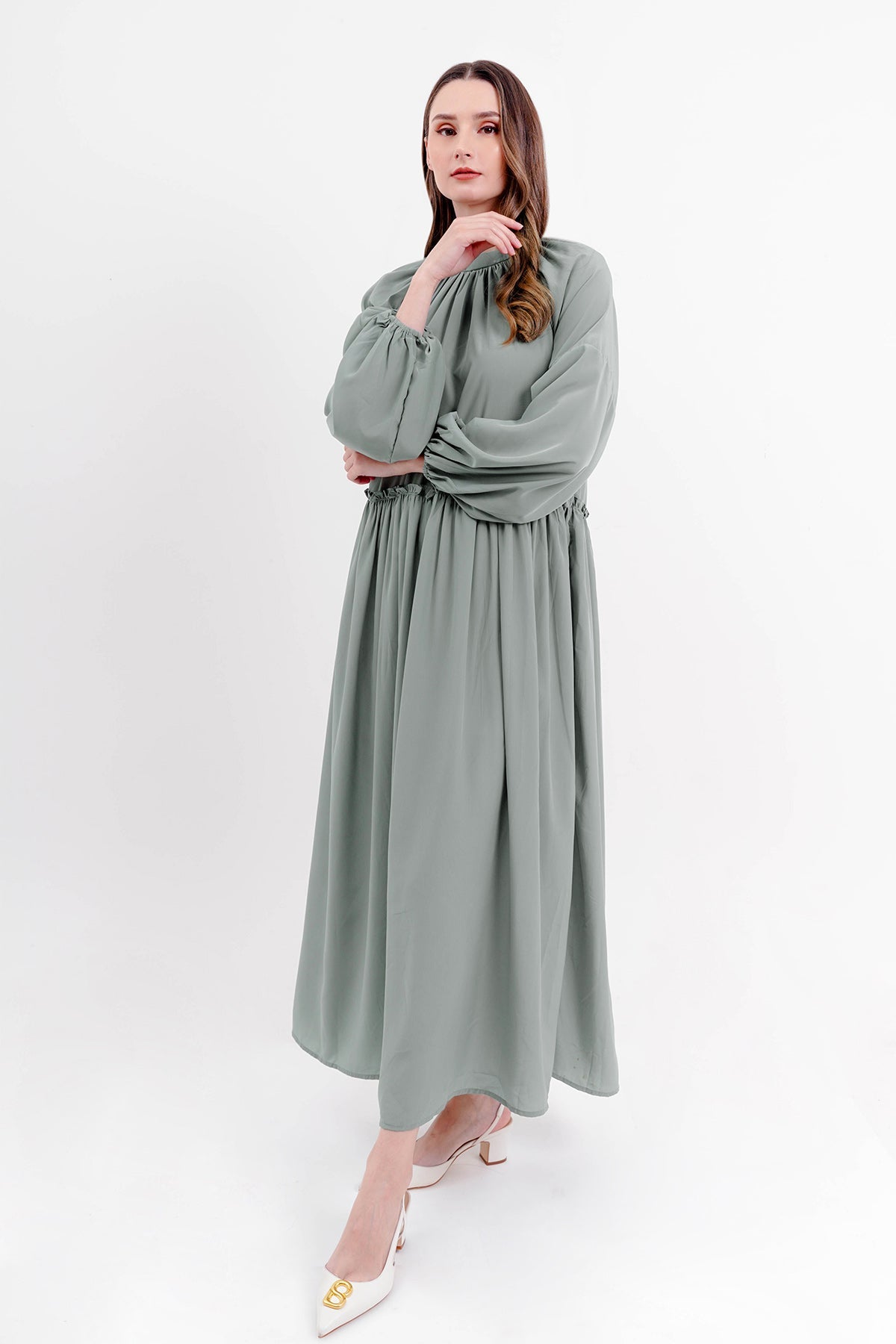 Ravina Maxi Dress - Sage