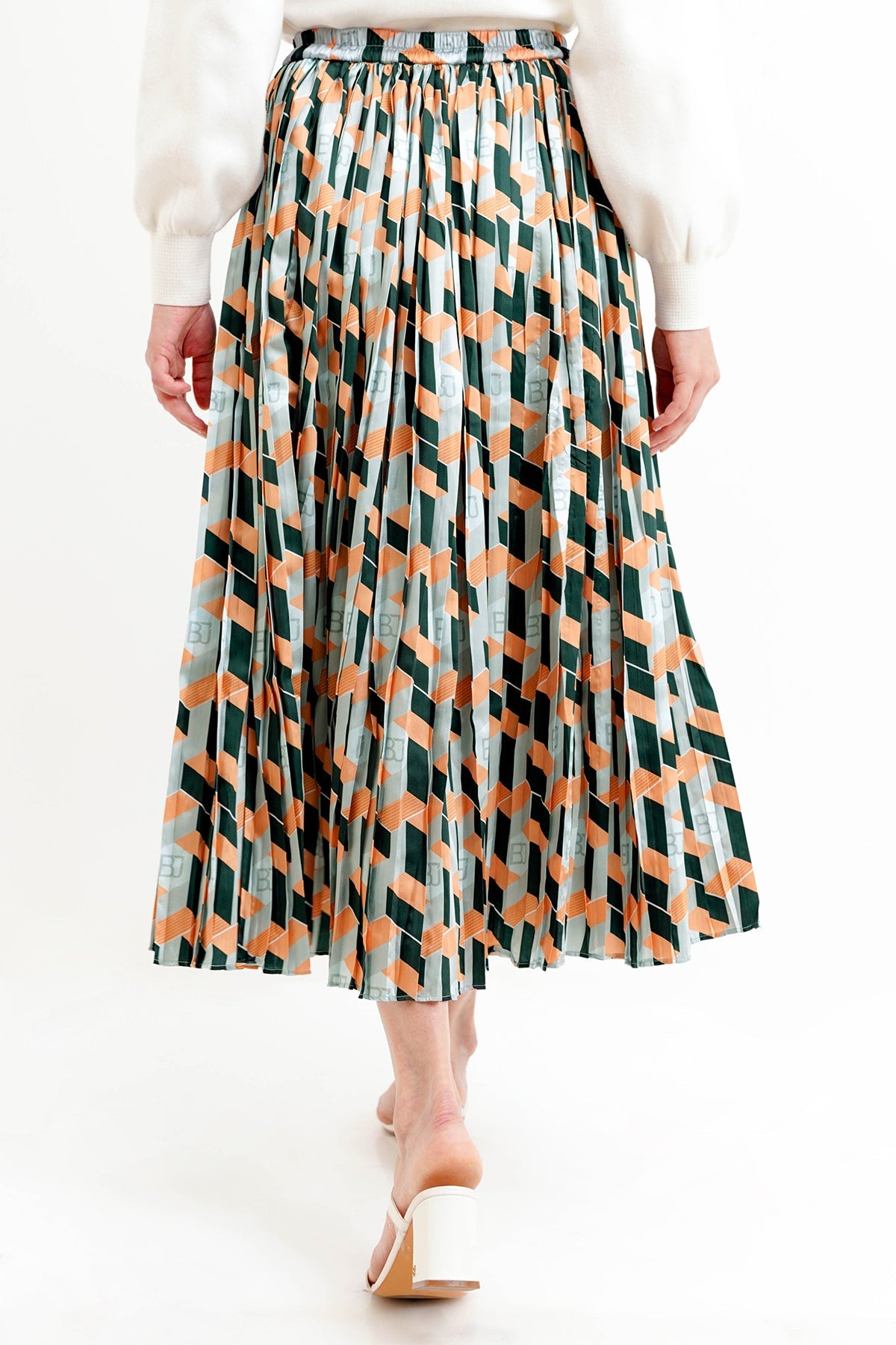Arnia Pleated Skirt - Green