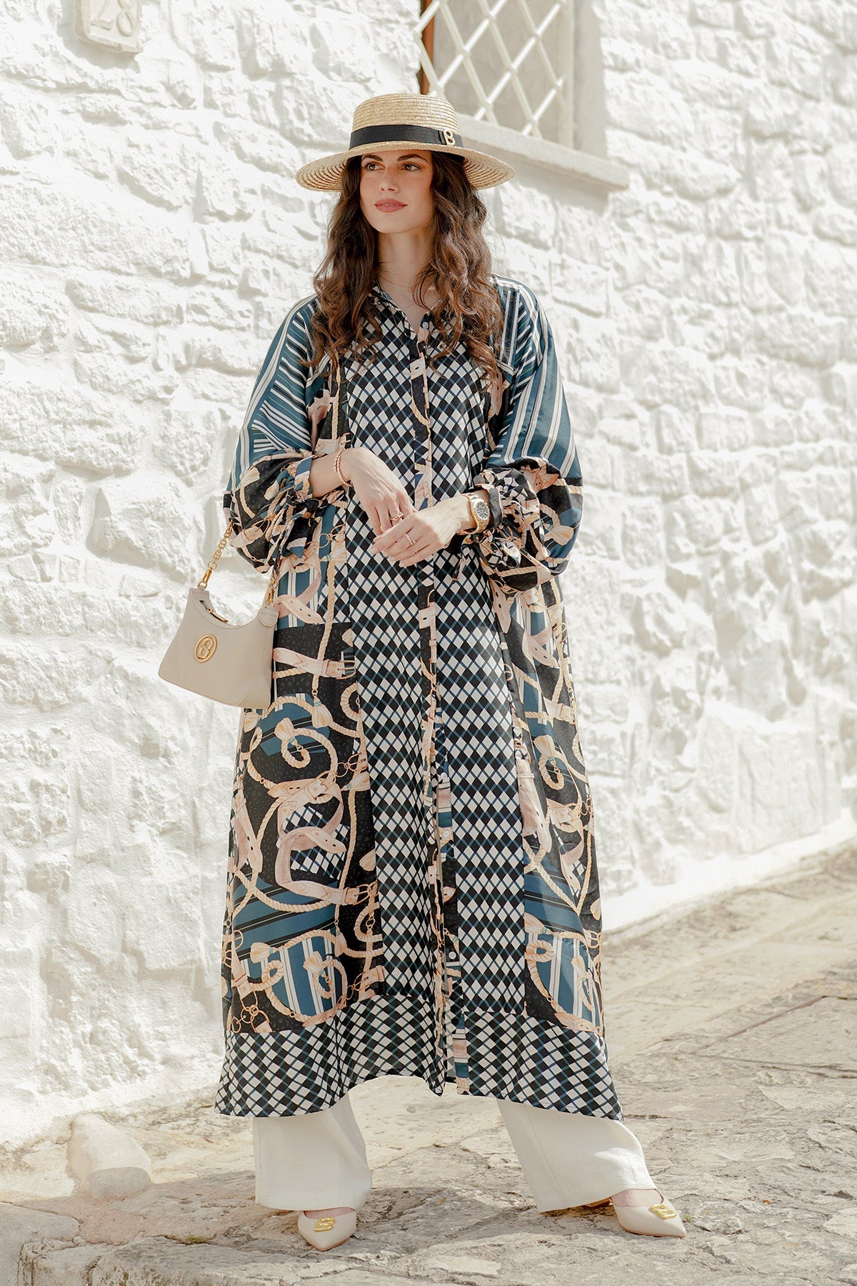 The Chain La Bella Maxi Kaftan - Black