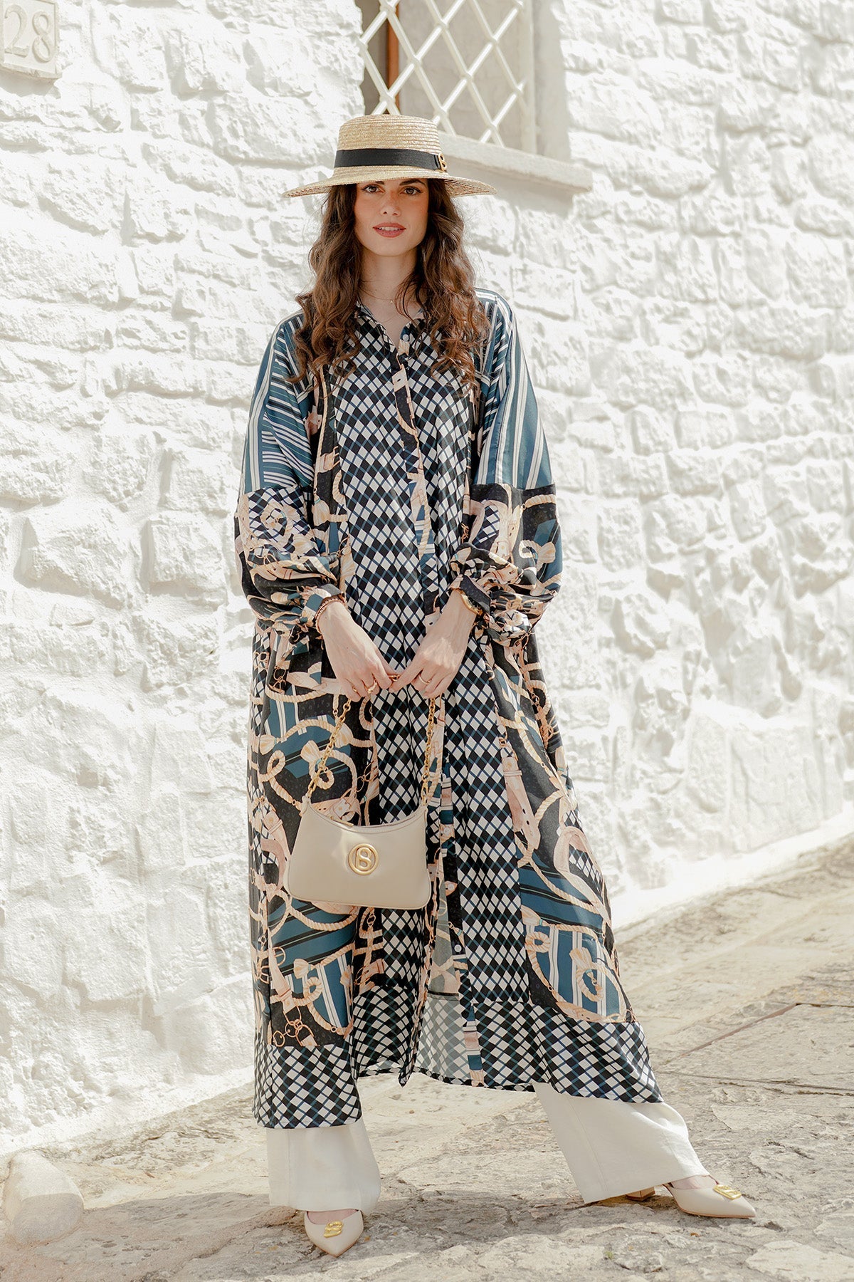 The Chain La Bella Maxi Kaftan - Black
