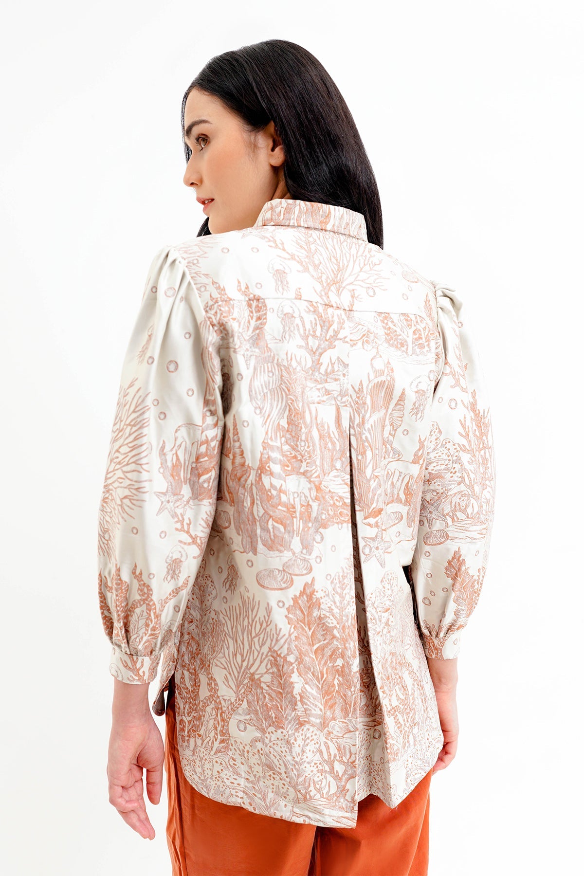 El Mar Minorca Jacquard Shirt - Orange