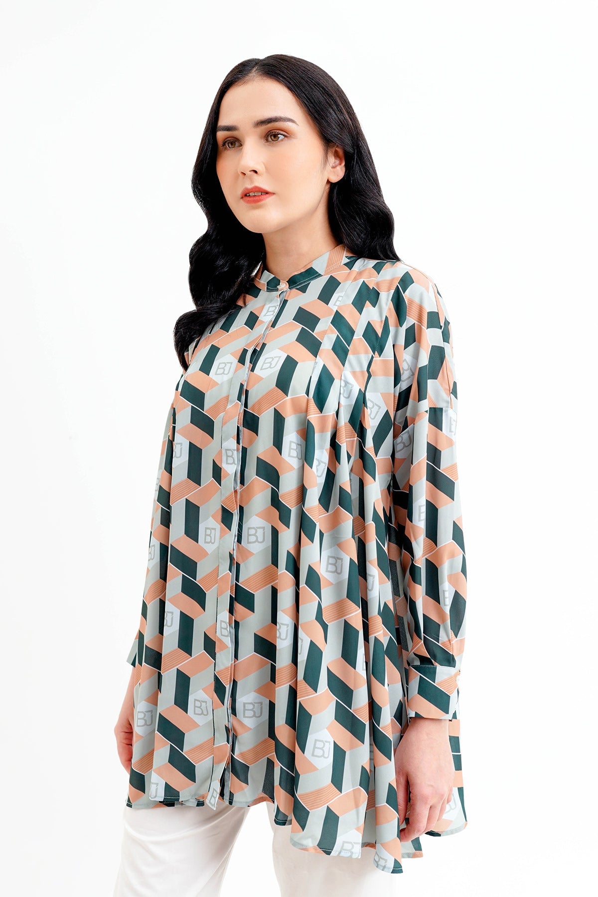 Arnia Flowy Shirt - Green