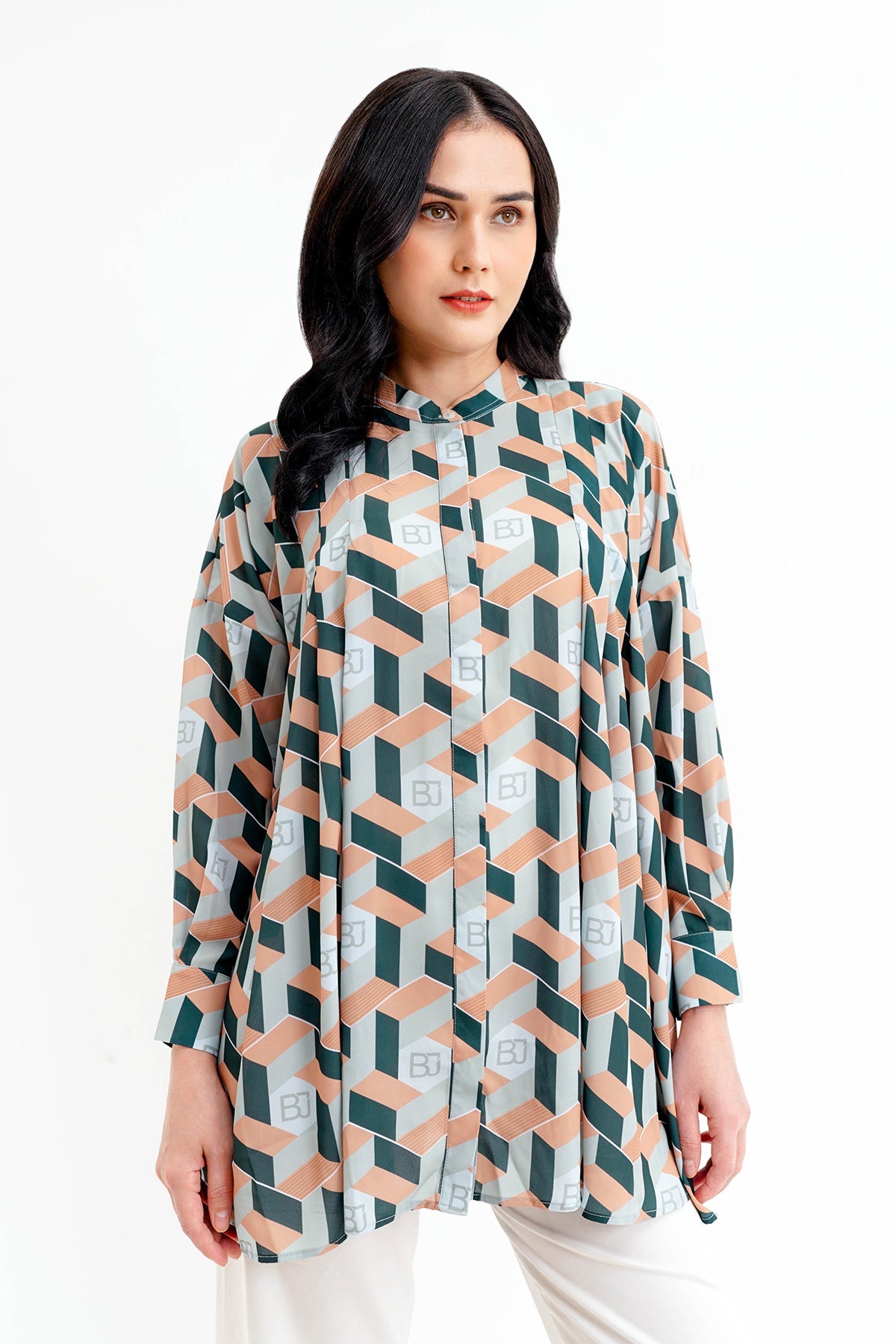 Arnia Flowy Shirt - Green
