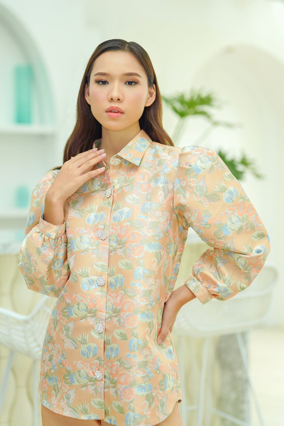 Viera Shirt - Peach