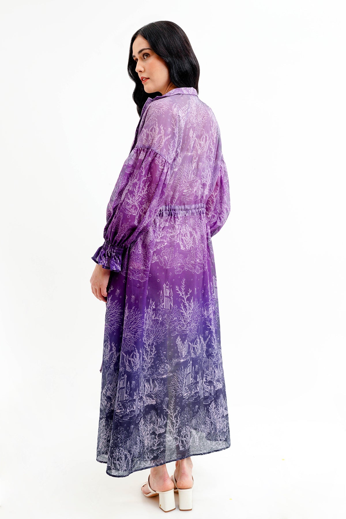 El Mar Minorca Drawstring Long Outer - Purple