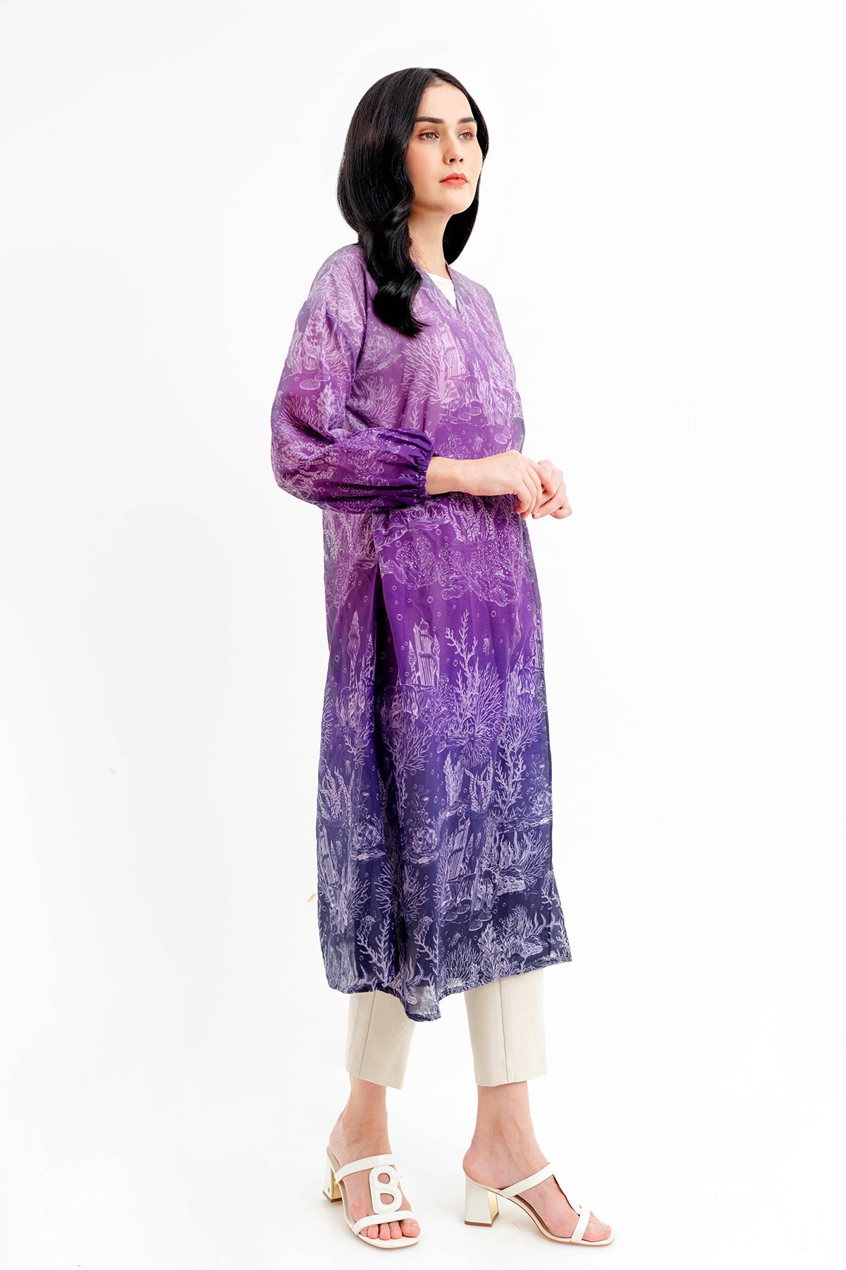 El Mar Minorca Wrap Long Outer - Purple