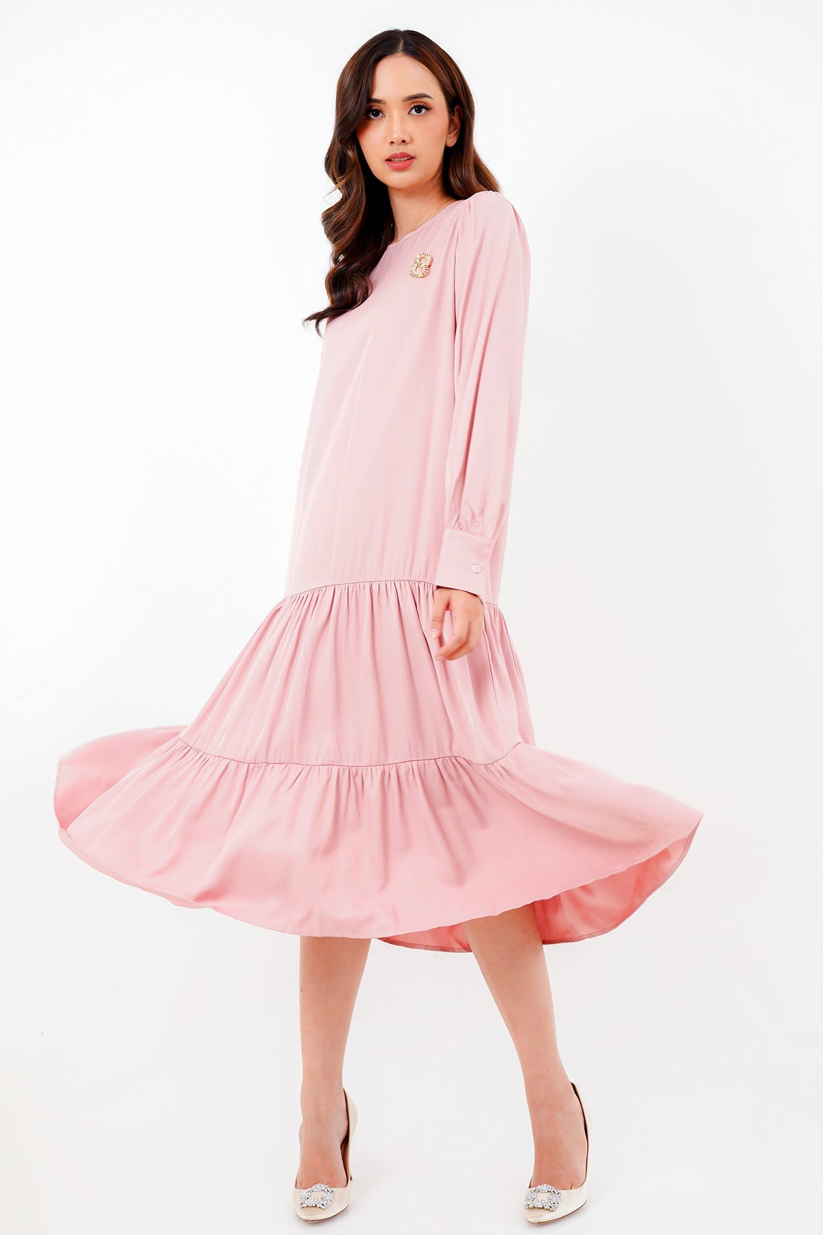 Raisha Midi Dress - Pink