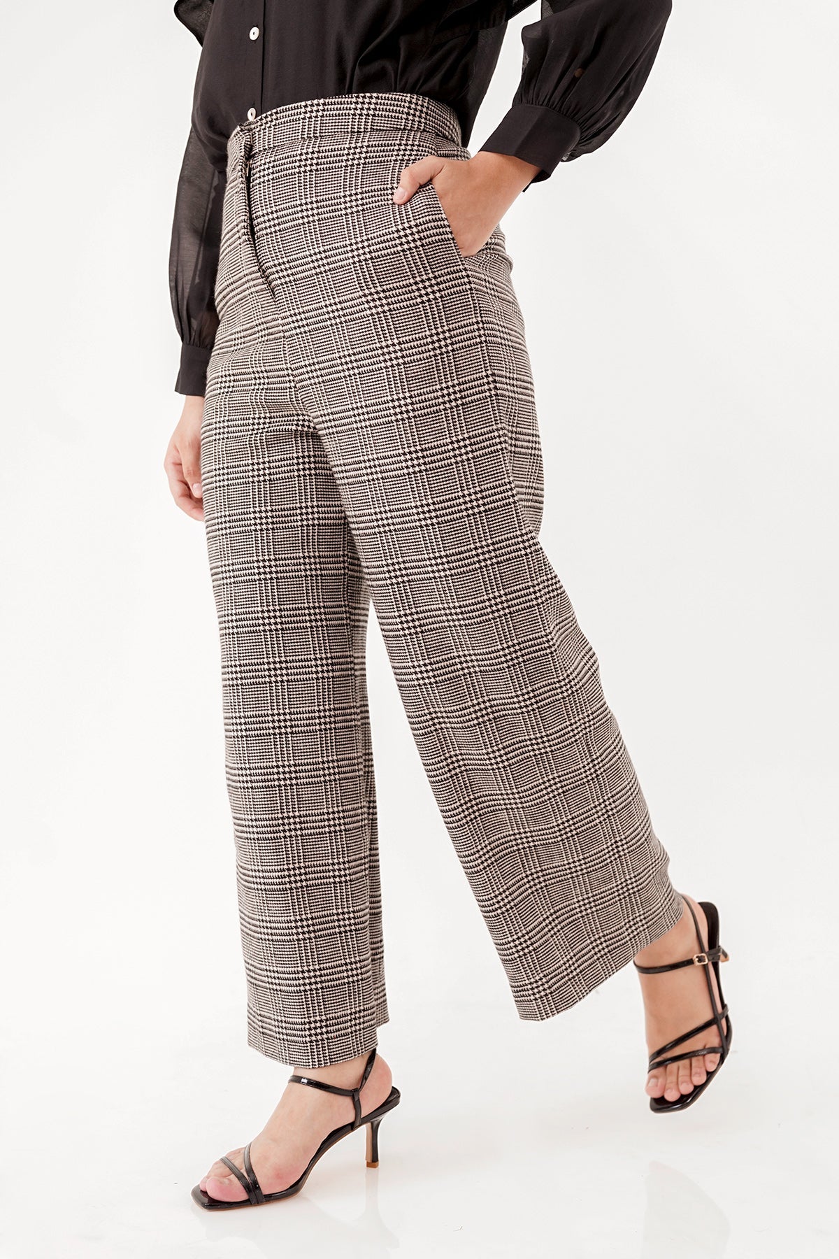 Plaid Pants - Grey