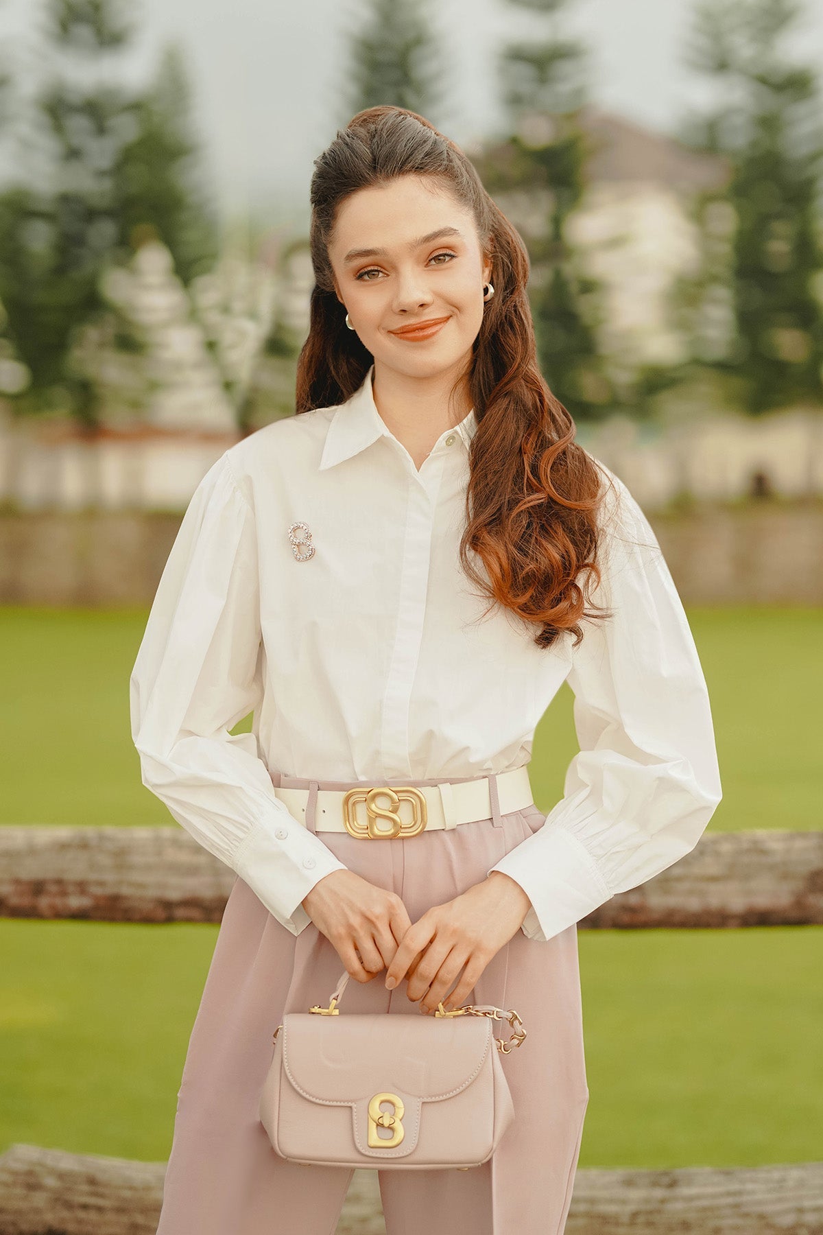 Amanda Shirt with Puff Sleeve - Broken White