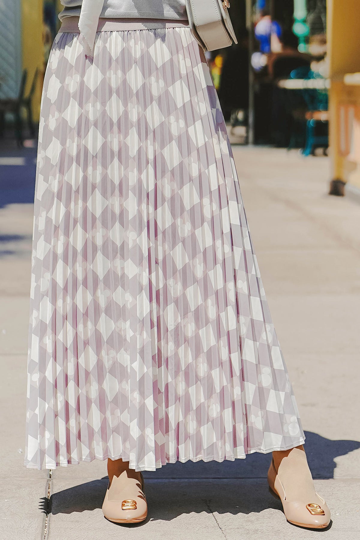Dona Pleated Skirt - Ash Gray