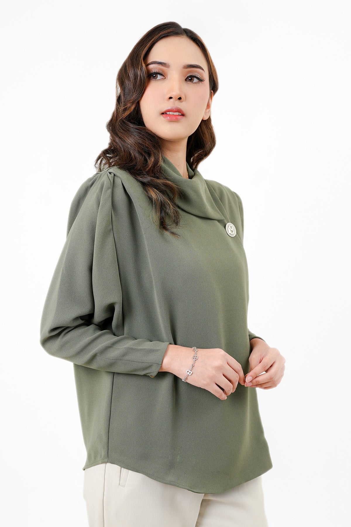 Rhea Top - Olive