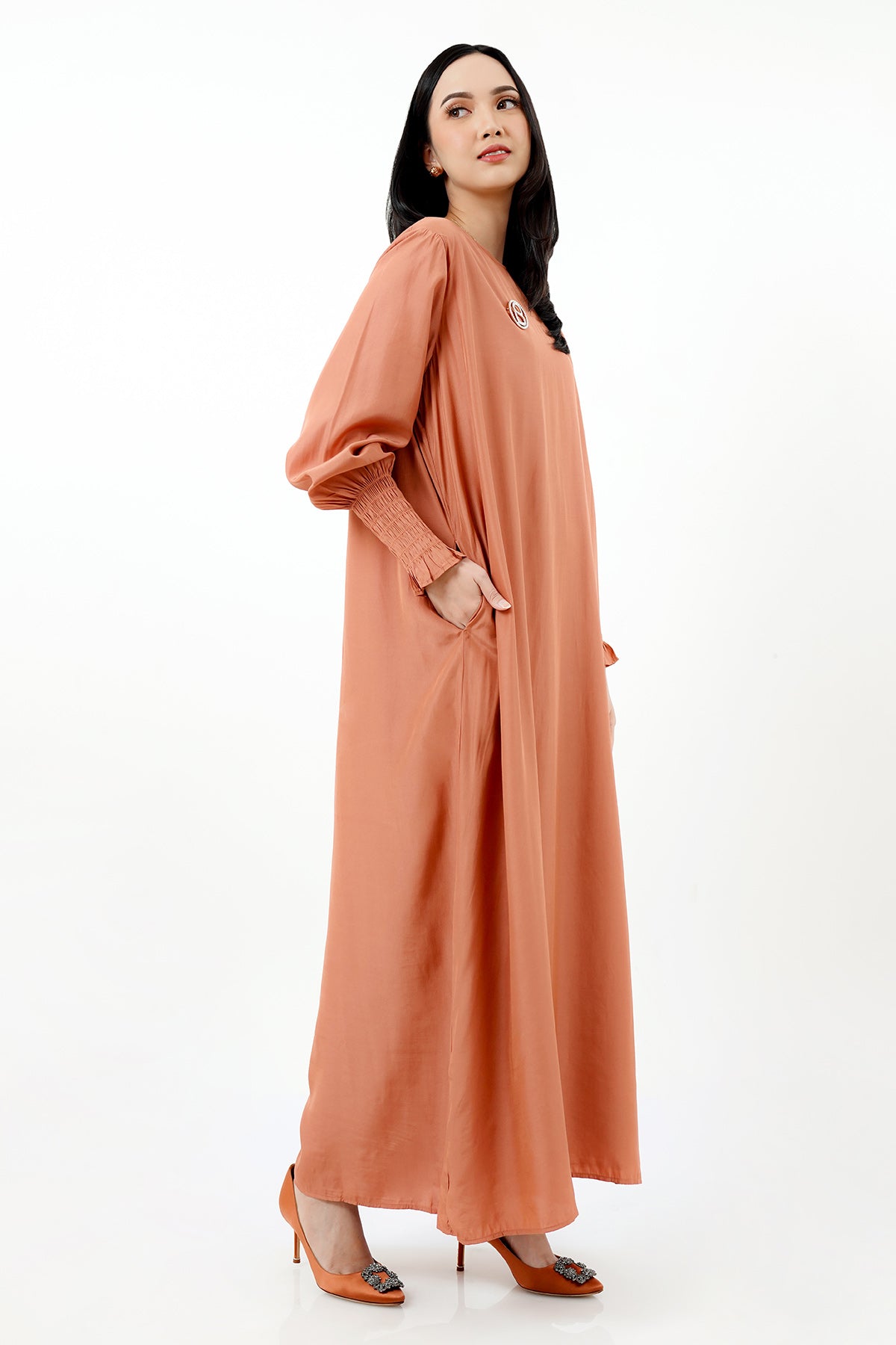 Sendy Maxi Dress - Dusty Brick