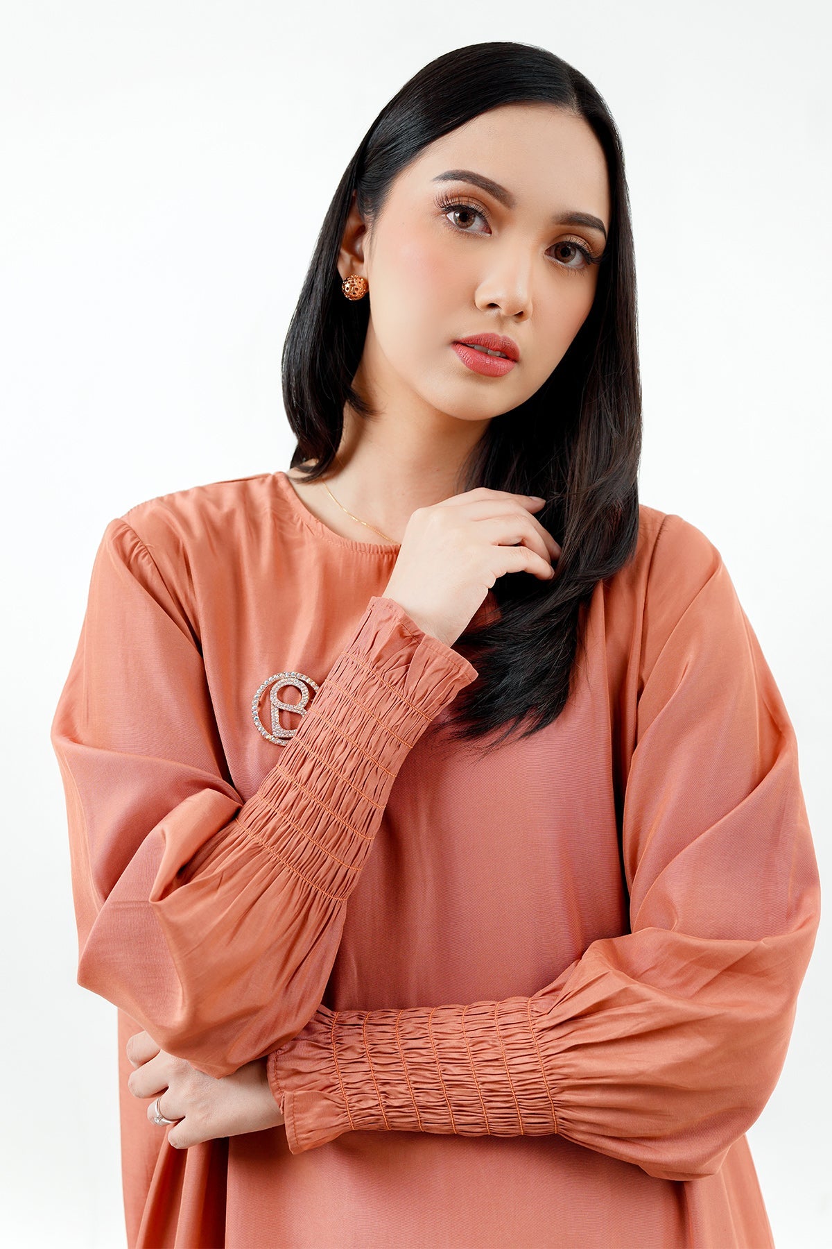 Sendy Maxi Dress - Dusty Brick