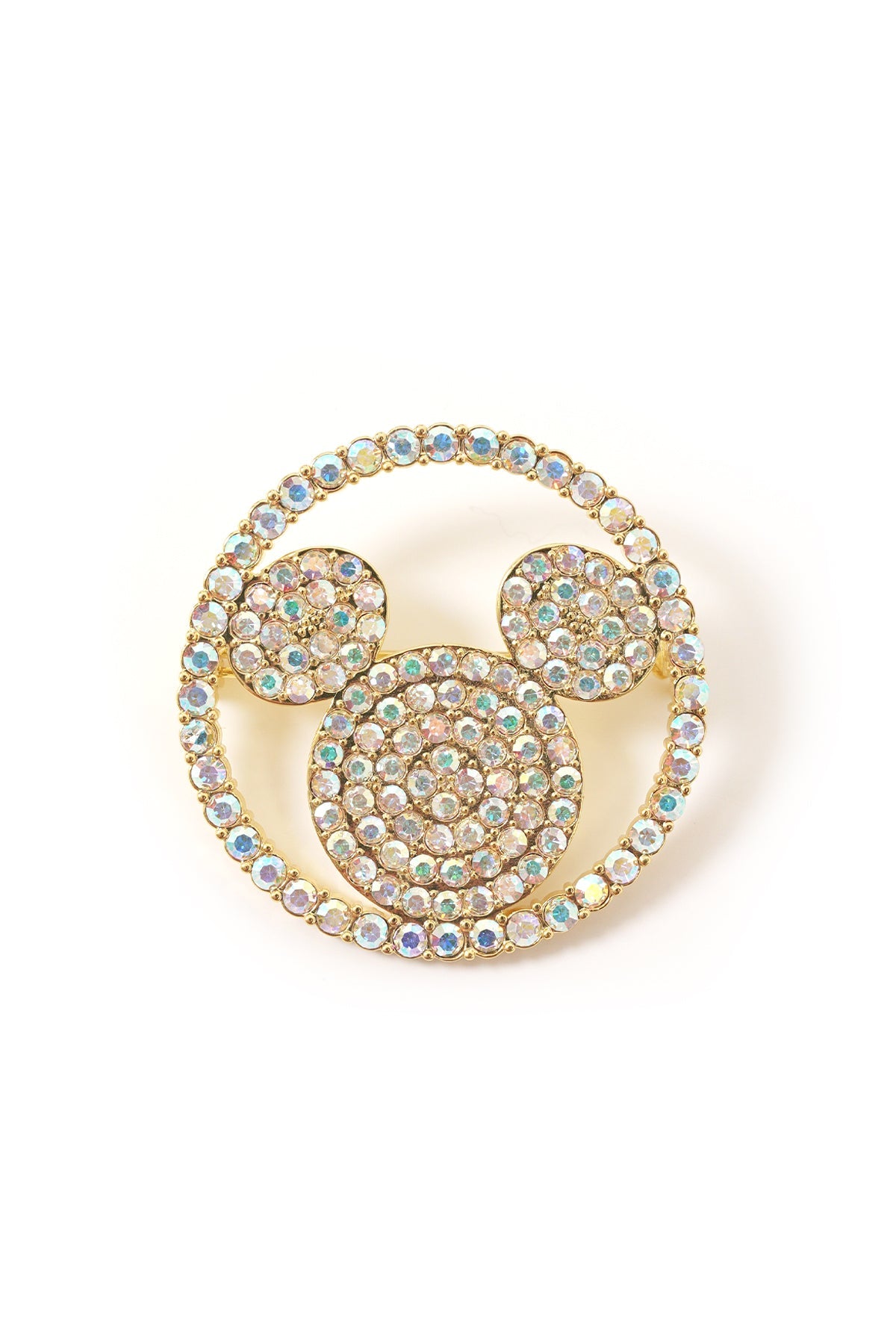 Disney x Buttonscarves Round Brooch - Gold