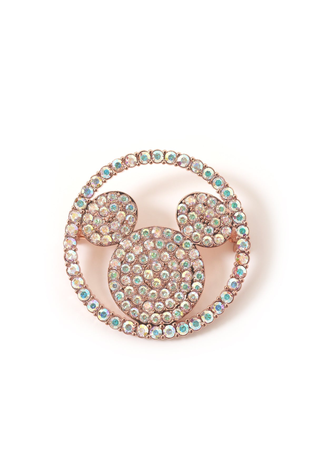 Disney x Buttonscarves Round Brooch - Rose Gold