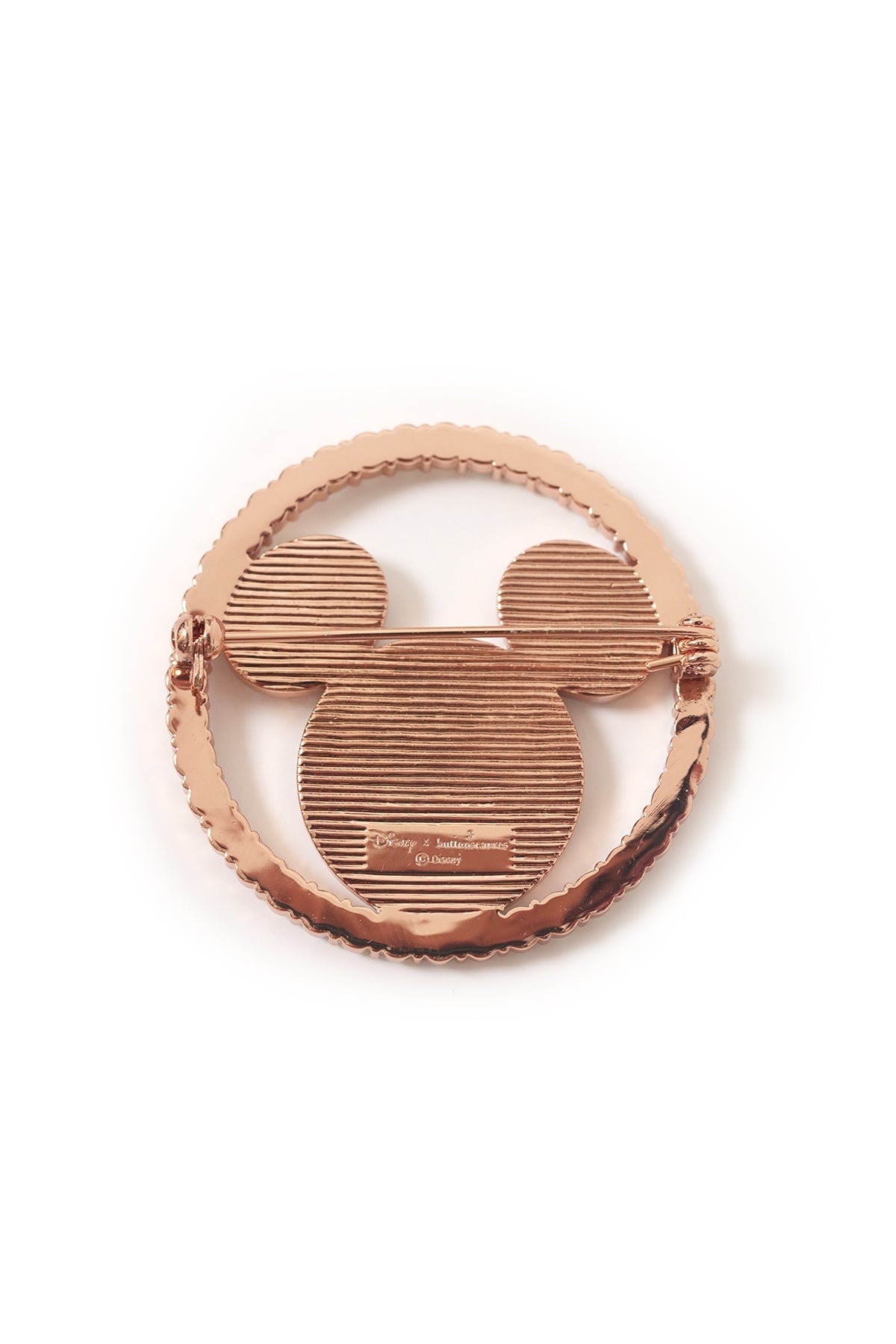 Disney x Buttonscarves Round Brooch - Rose Gold