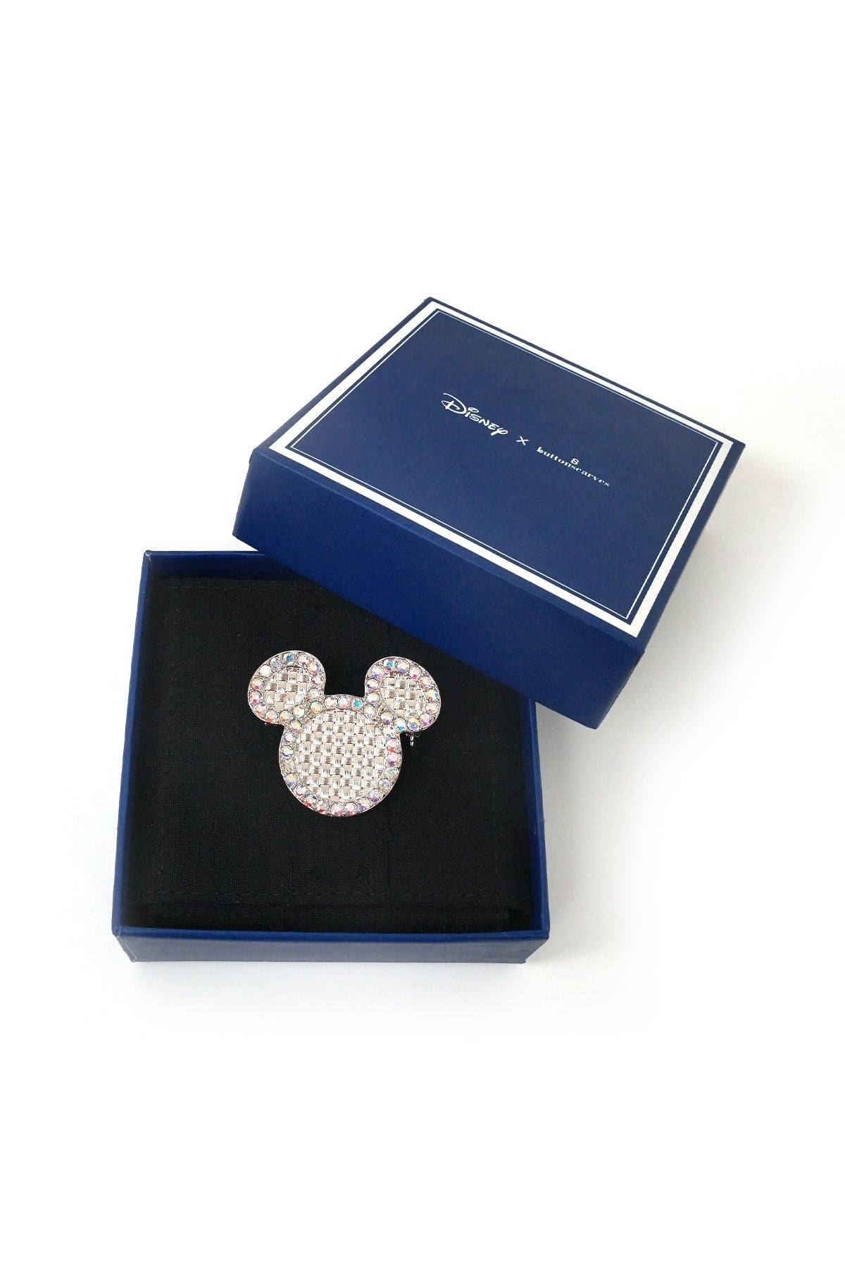 Disney x Buttonscarves Woven Brooch - Silver