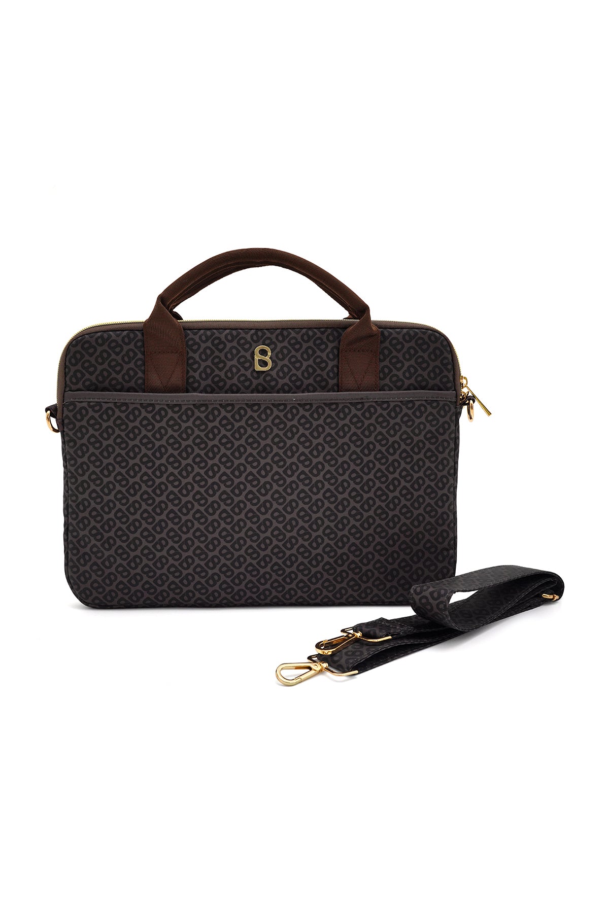 Emilie Tapis Laptop Bag - Truffle