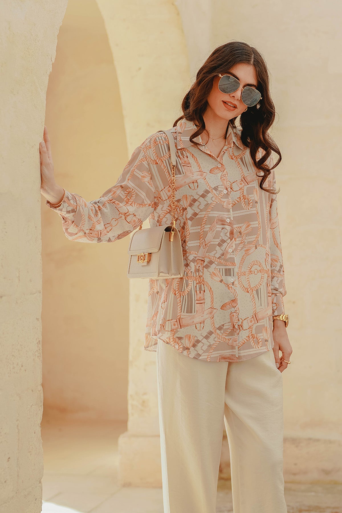 The Chain La Bella Georgette Shirt - Cream